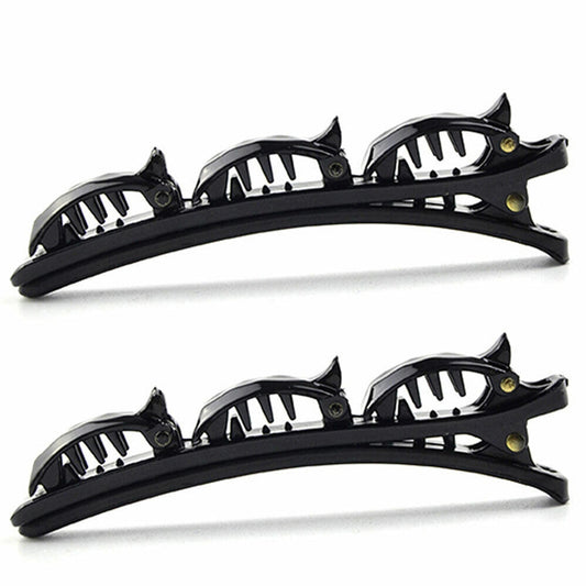 Set of 2 Hair Clips with Double Bangs Hairstyle Hairpin Accessories