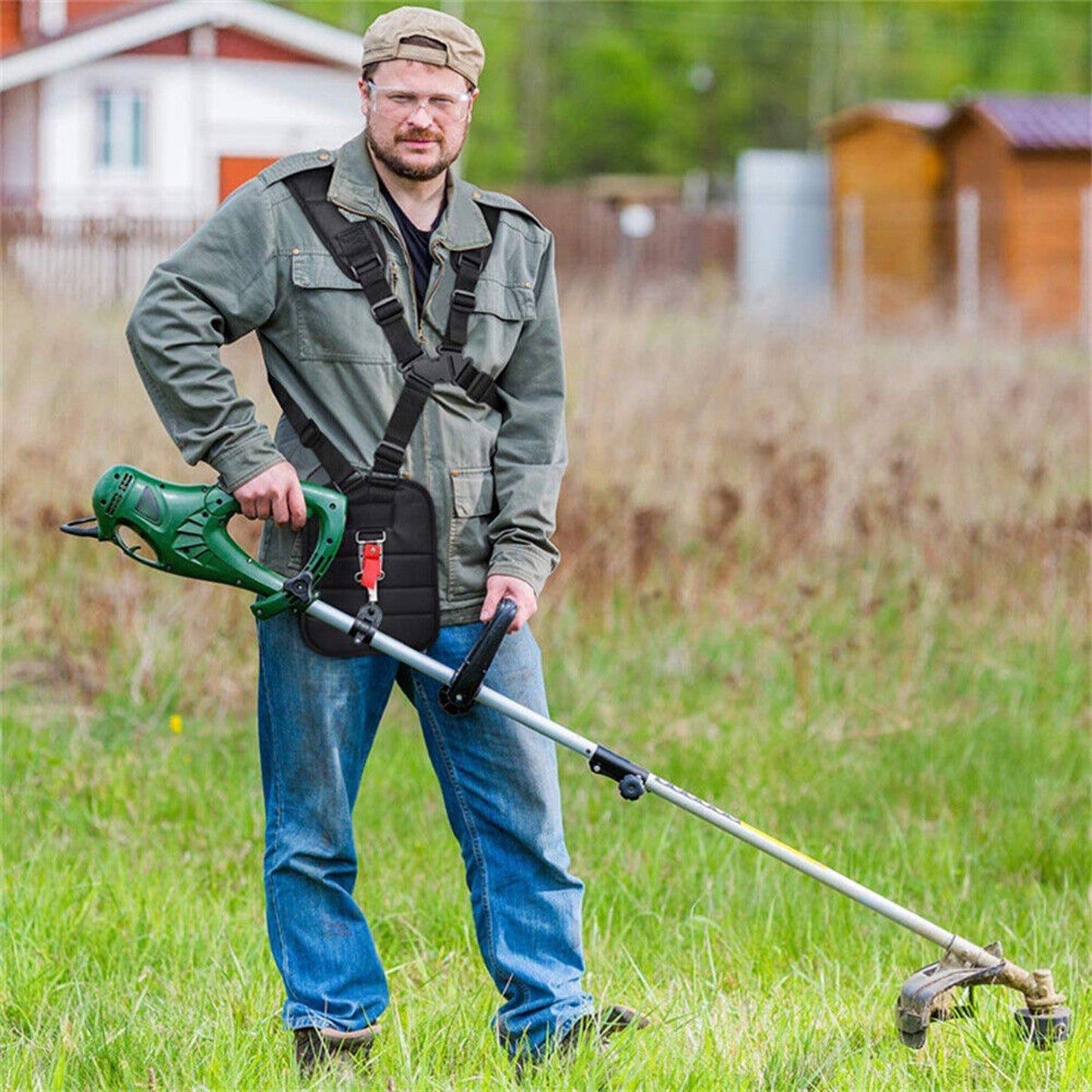 Double Shoulder Harness Strap for Grass Trimmers and Brush Cutters