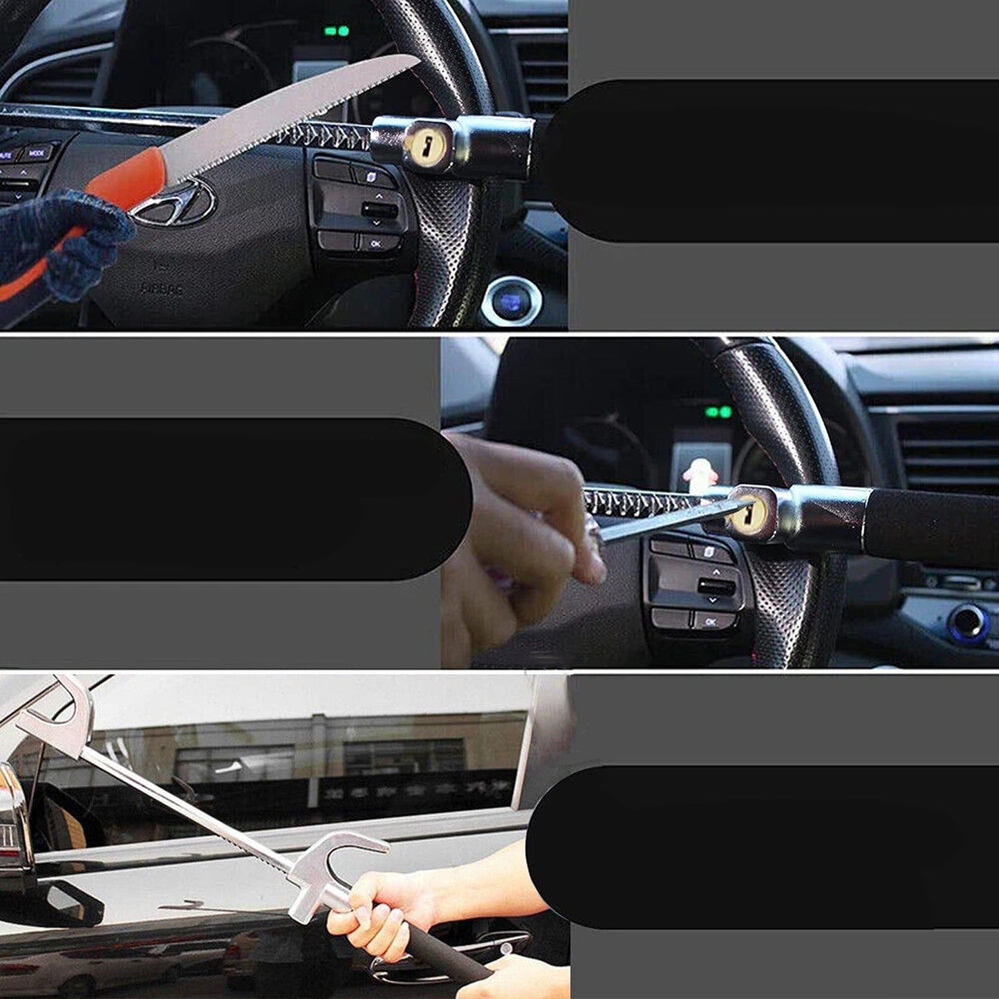 Anti-Theft Lock Universal Steering Wheel Clamp Security