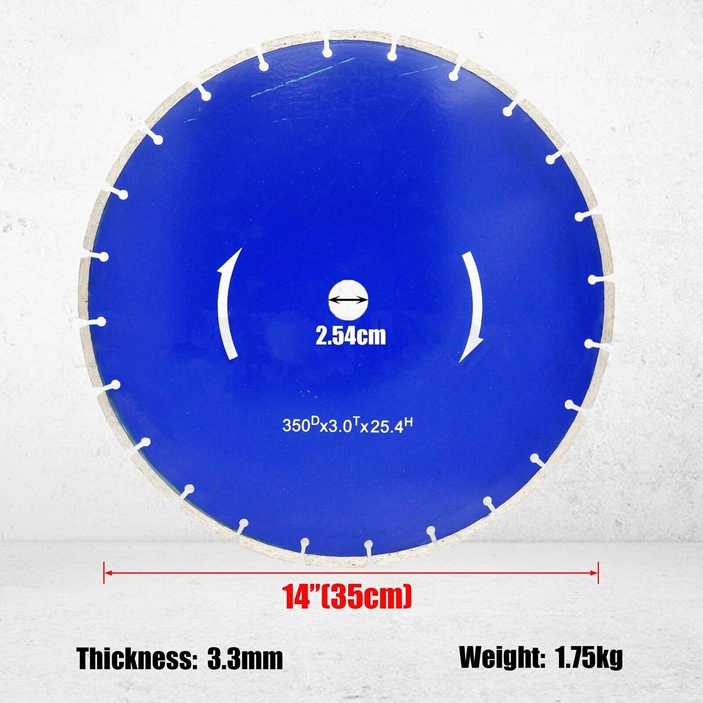 Diamond Cutting Disc Dry Diamond Blade Tile Cutting Wheel 12 to 14in