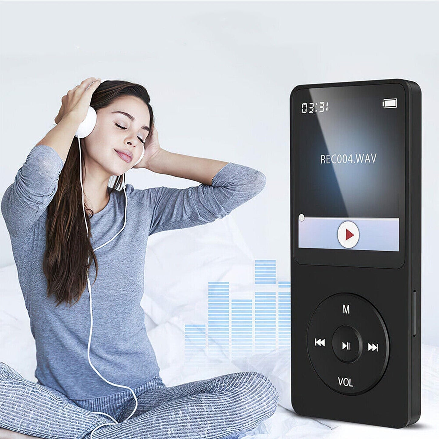 Lossless Music MP3 MP4 Player with LCD Video Media FM Radio