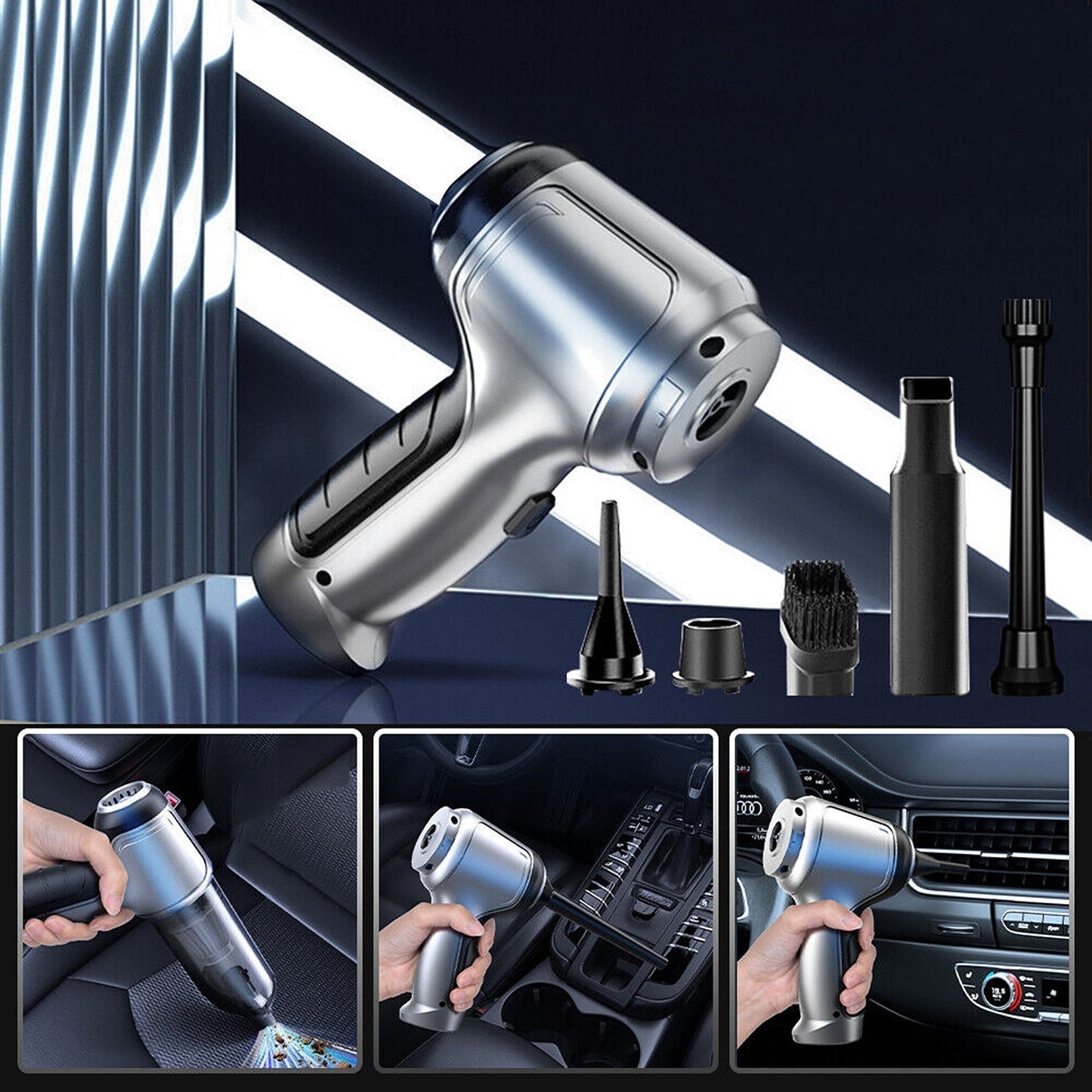 Cordless Handheld Vacuum for Home and Car Mini Air Duster