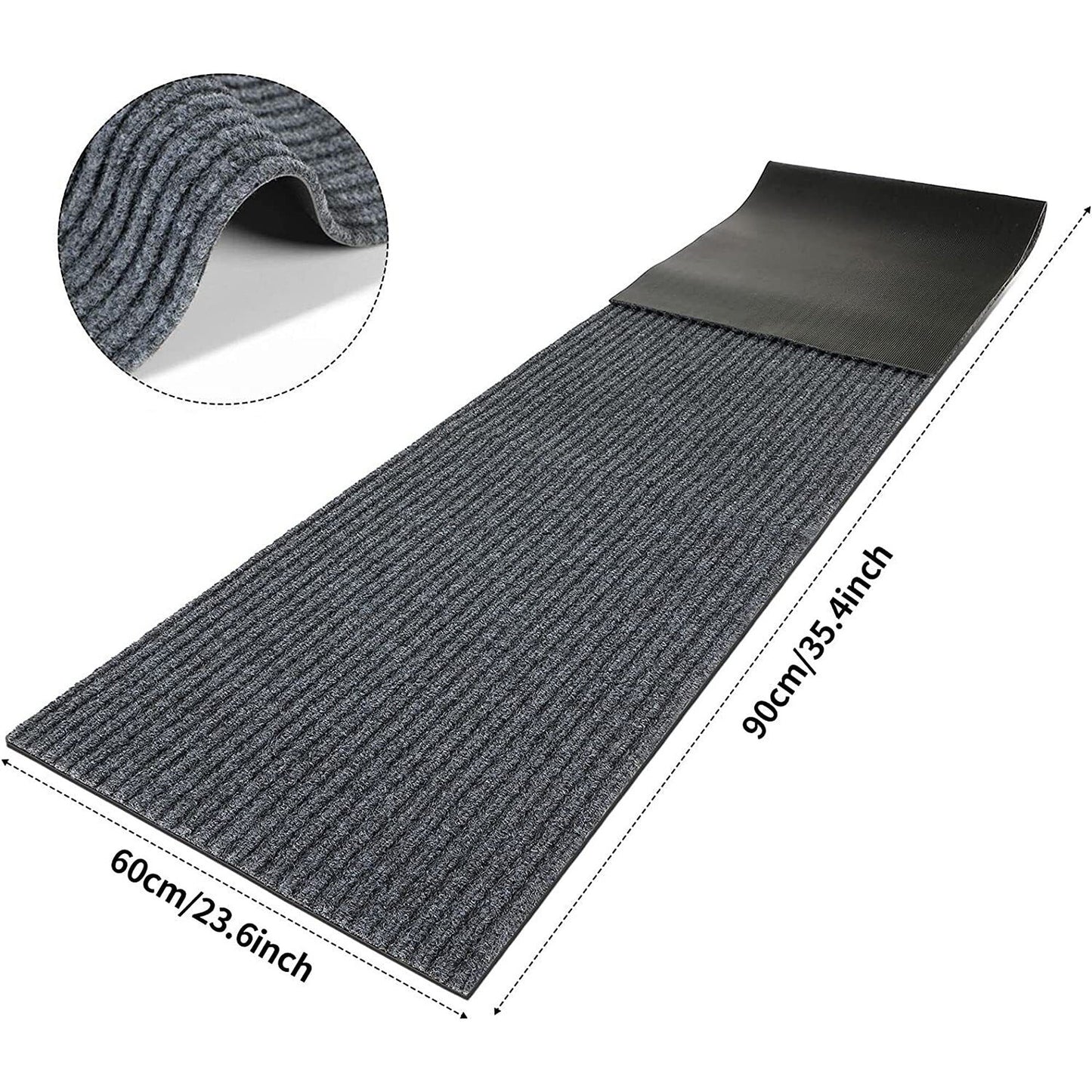 Non Slip Rubber Door Entrance Mat Kitchen Hallway Runner Rug