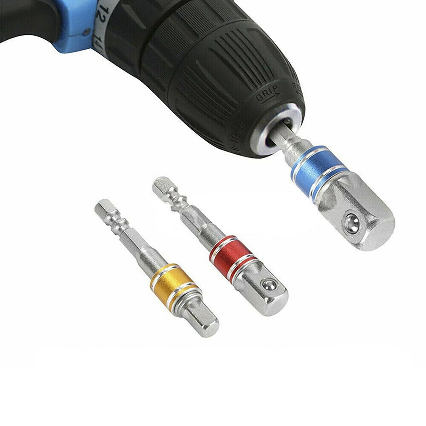 3pcs Impact Driver Socket Adaptor Set Hex Shank Drill Bits