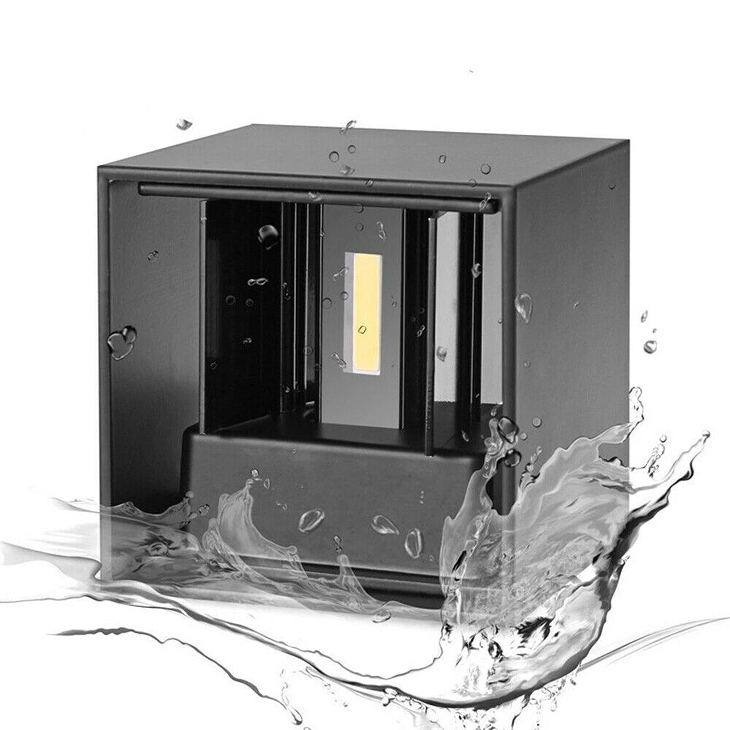 12W Square Aluminum LED Wall Light Waterproof Indoor Outdoor Modern Sconce
