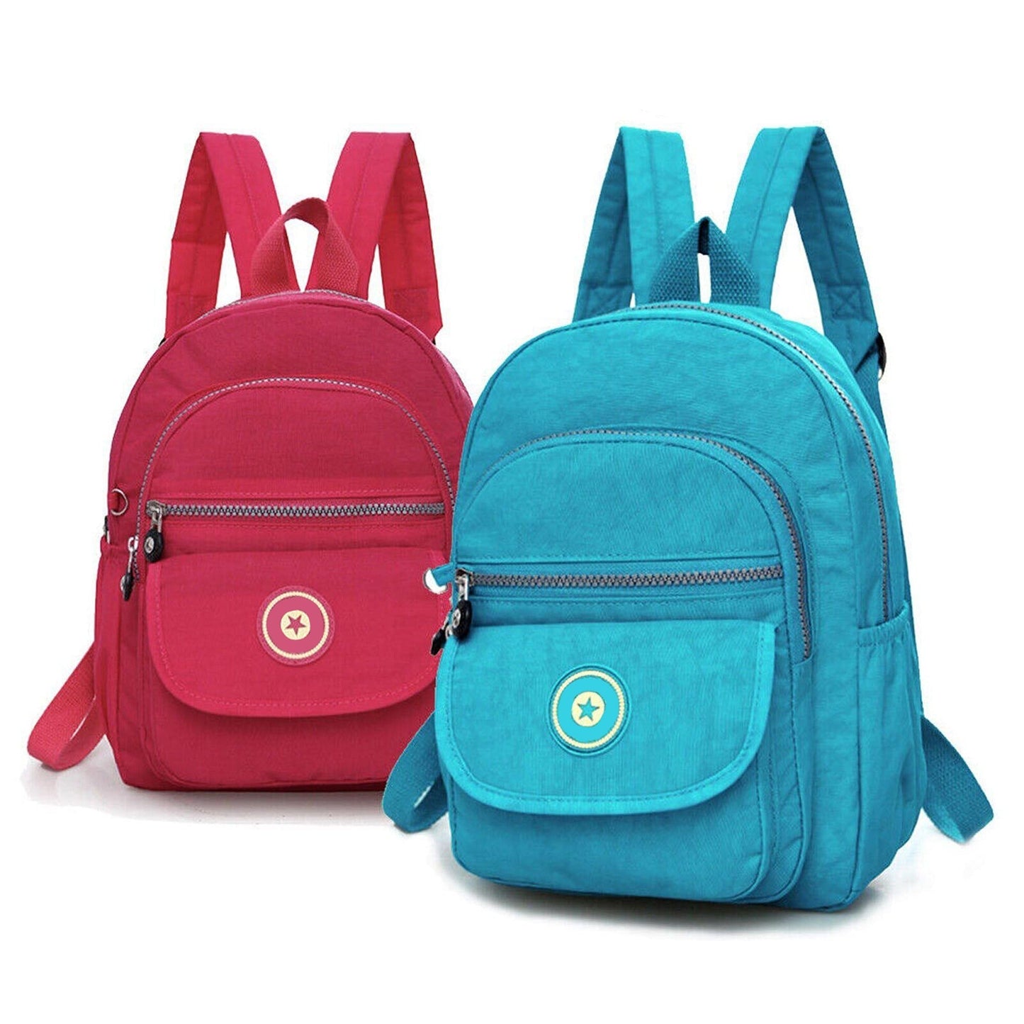 Casual Waterproof Nylon Rucksack Small Travel Backpack Women Shoulder Handbag