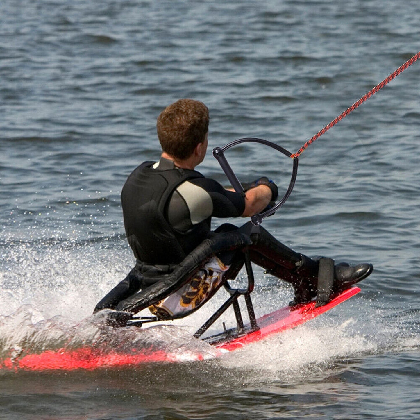 Double Handle Professional Watersports Water Skiing Line Rope 75ft