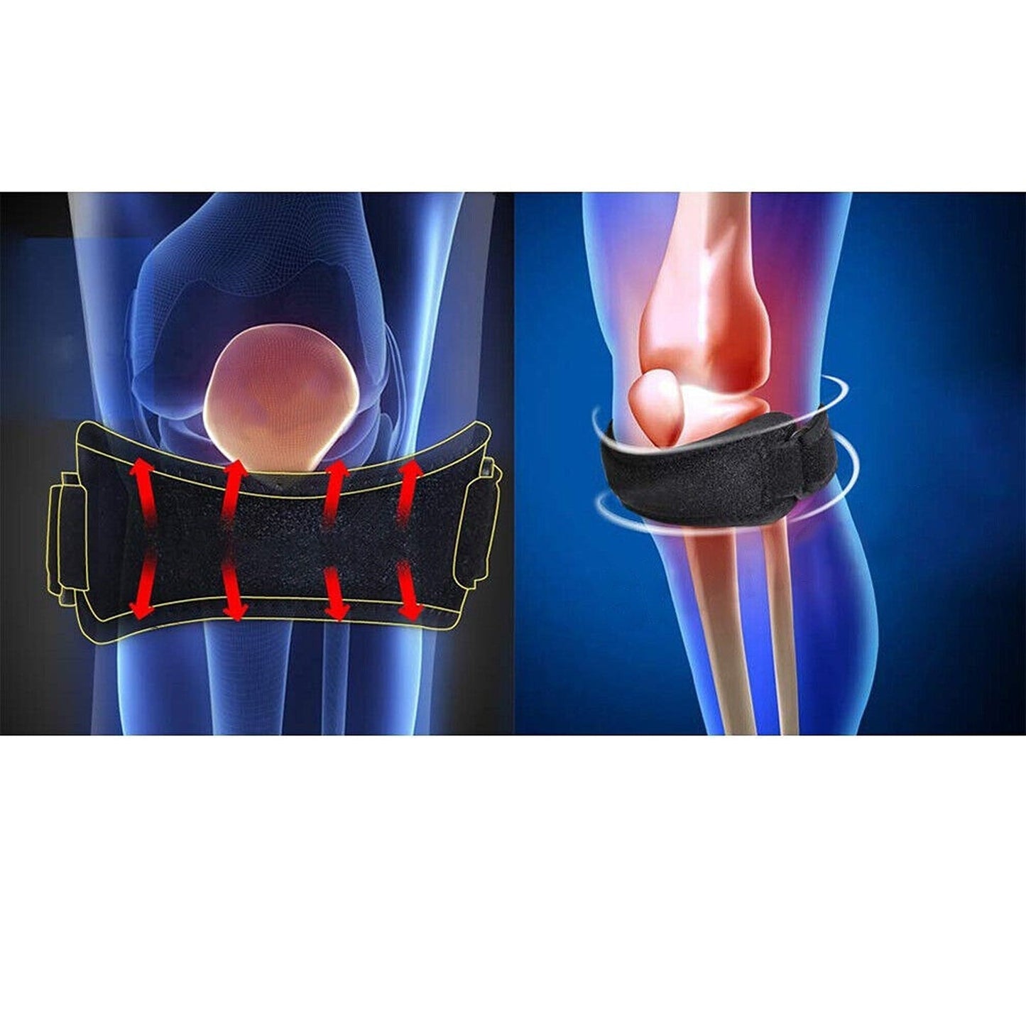 2pcs Dual Support Patella Strap Knee Brace for Sports