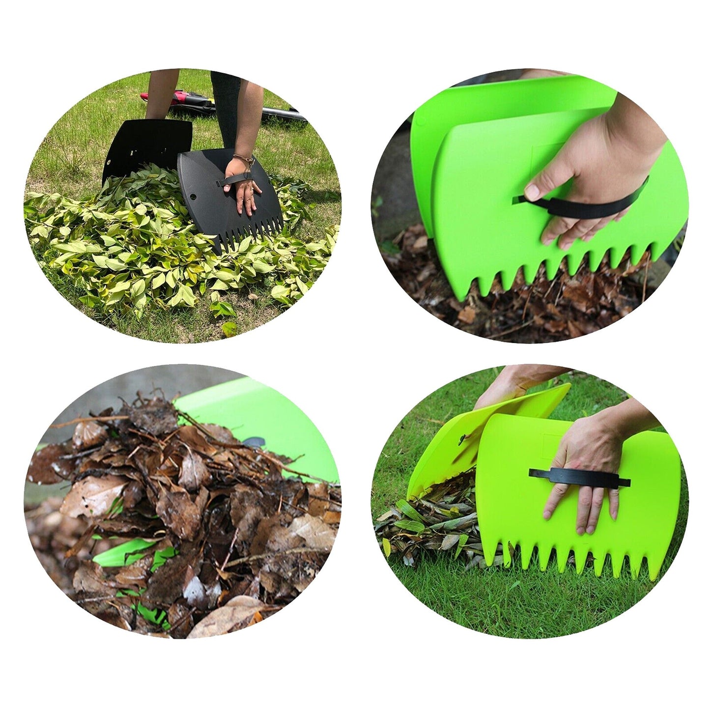 Universal Fit Durable Handy Grass Hand Rakes for Garden Yard Leaf Scoops