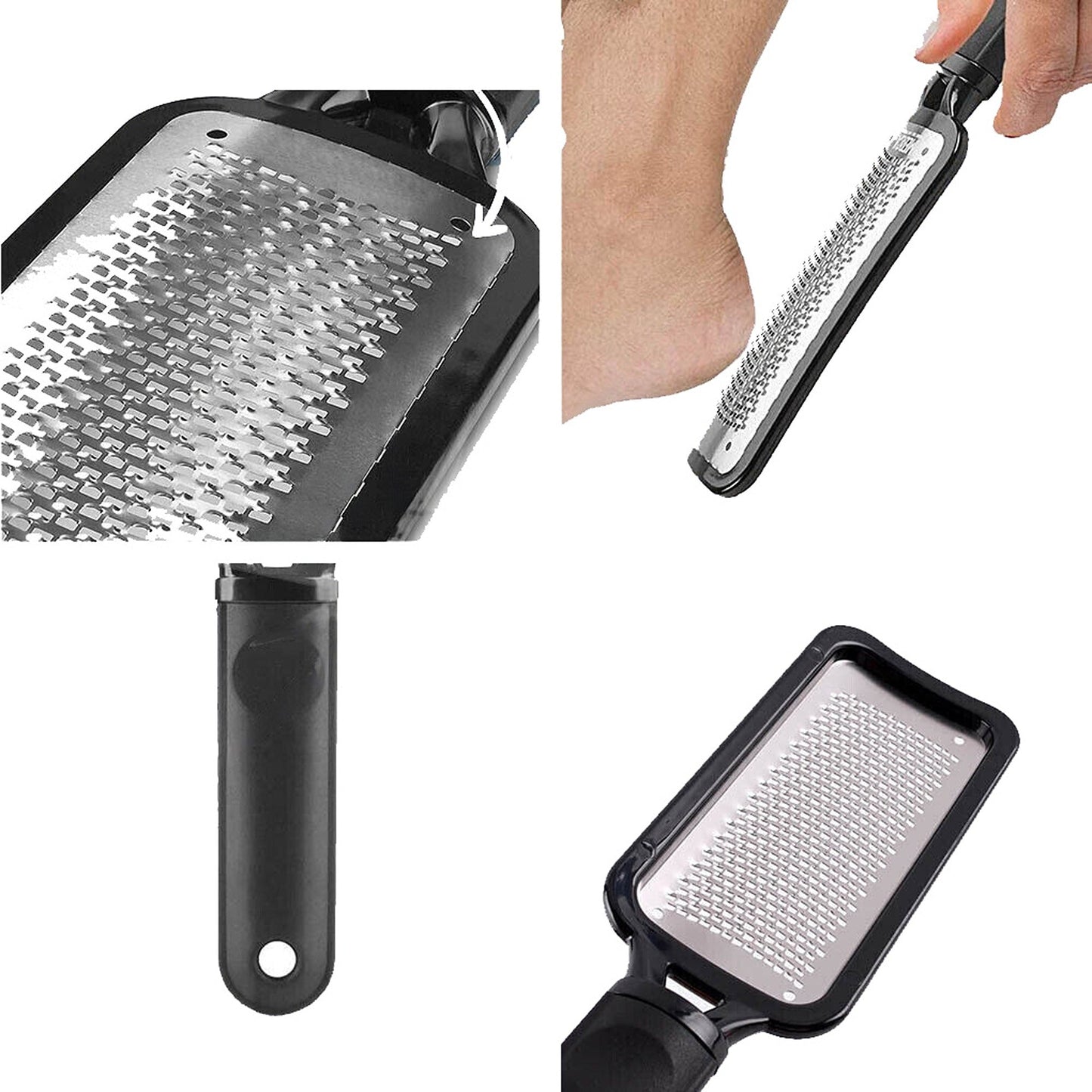 Pedicure Foot File Stainless Steel Scraper Grater Callus Remover