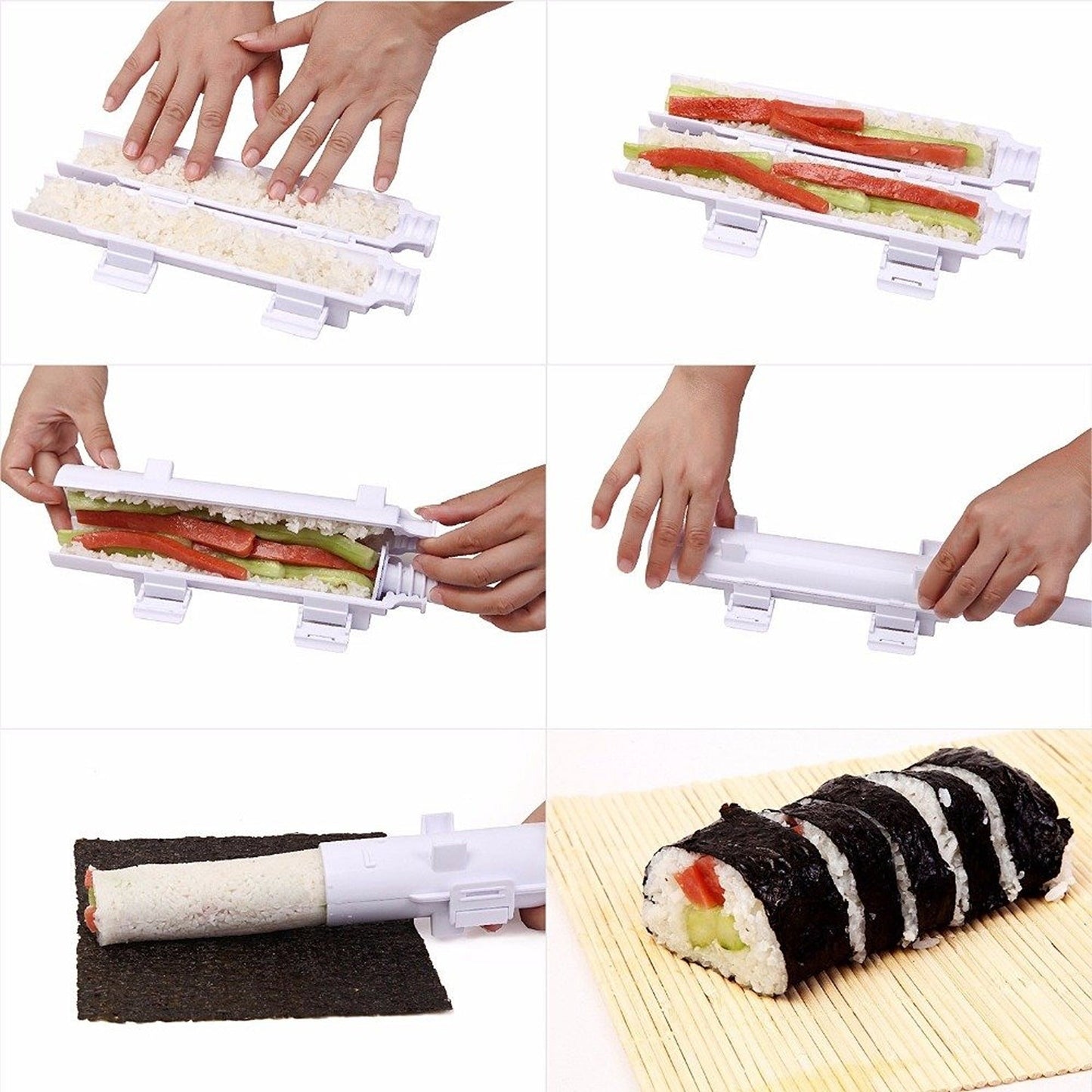 Beginner-Friendly Sushi Roll Making Kit DIY Rice Roller Mold