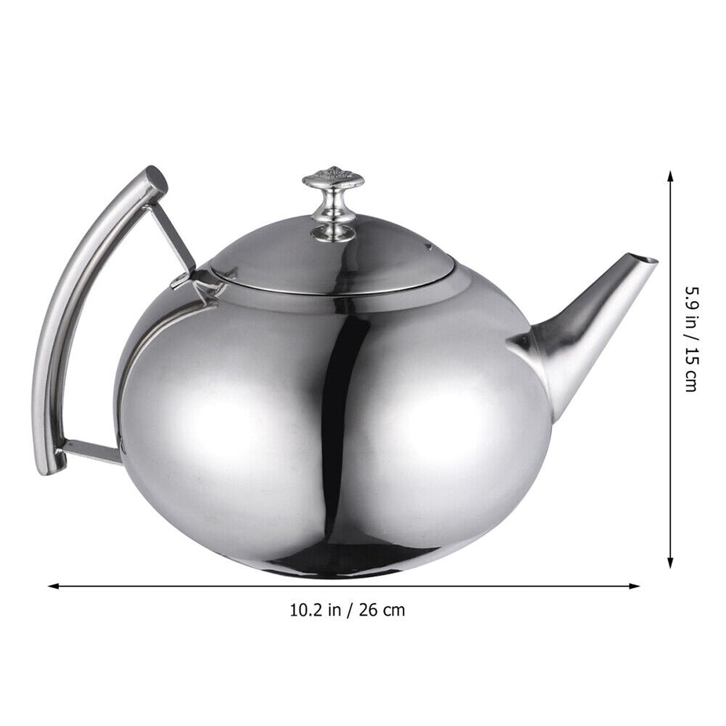 Stylish Modern Teapot with Stainless Infuser 2L