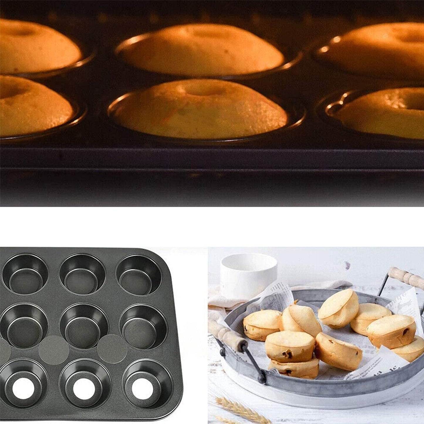 Non-Stick Mini Cheesecake Pan with Removable Base 12 Cups