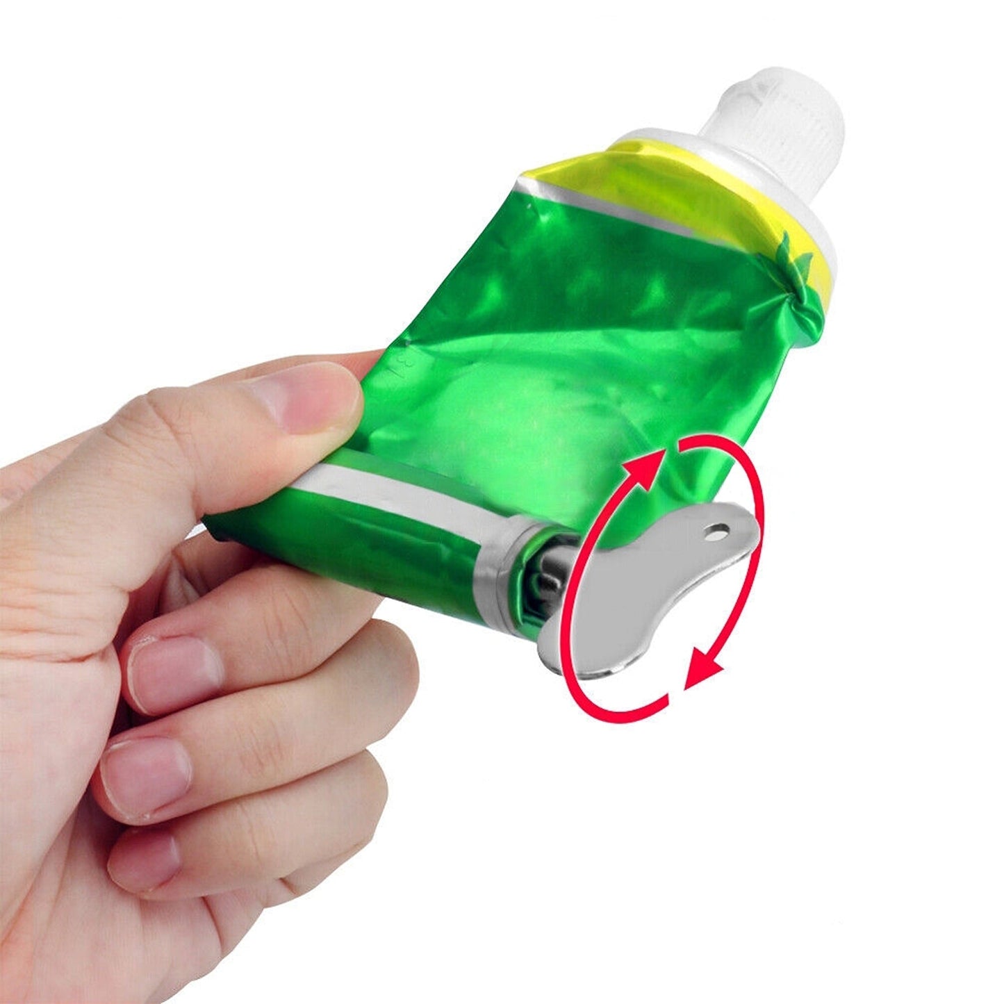 4pcs Toothpaste Tube Squeezer Stainless Steel Key Dispenser