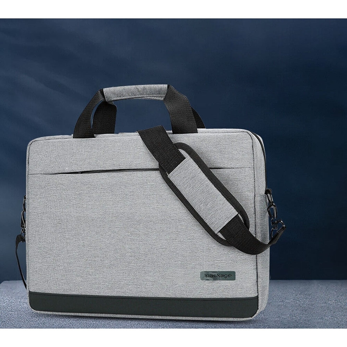 Grey Laptop Shoulder Bag Sleeve for Macbook Lenovo HP Briefcase Style