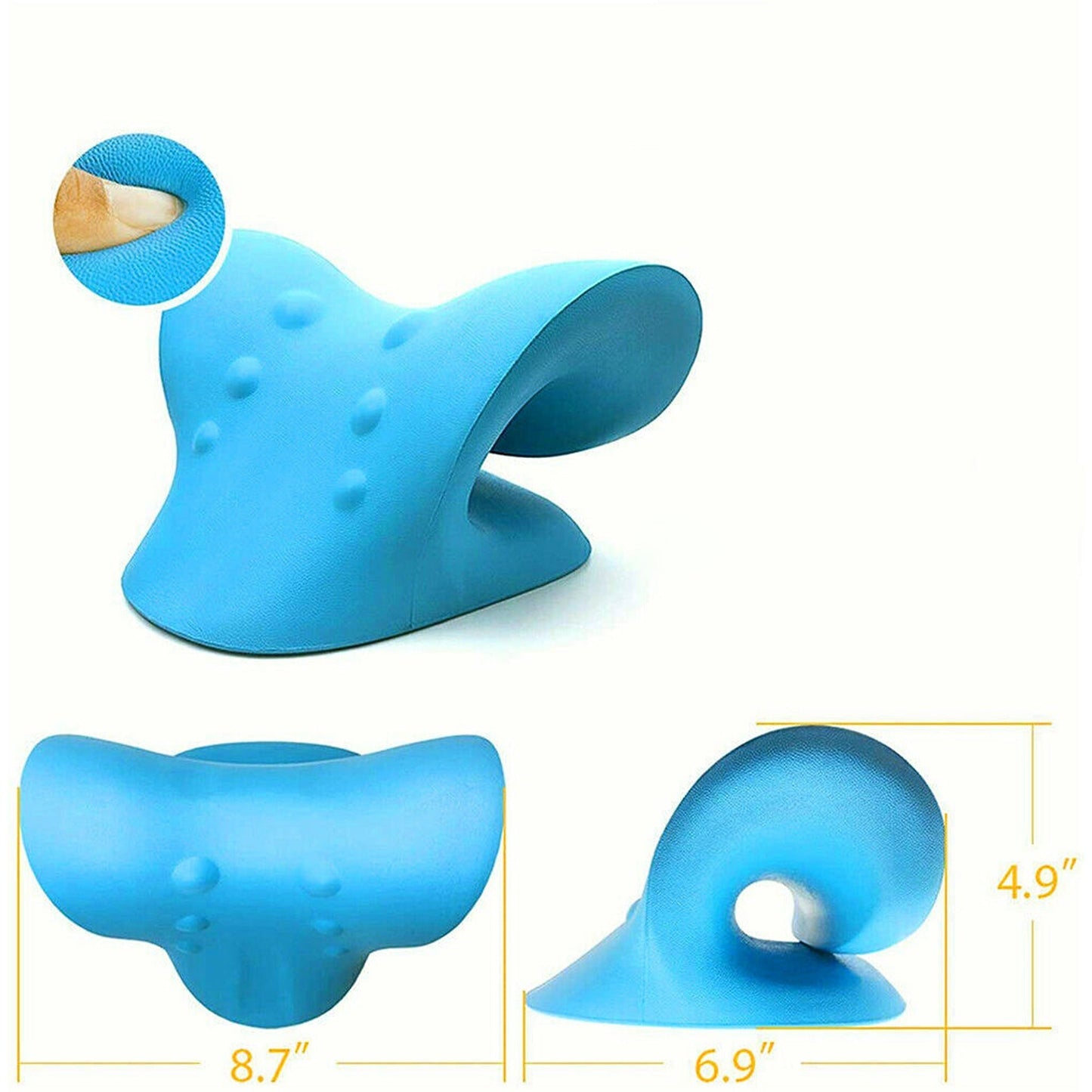 Cervical Neck Stretcher Device Traction Pillow for Pain Headaches TMJ Relief