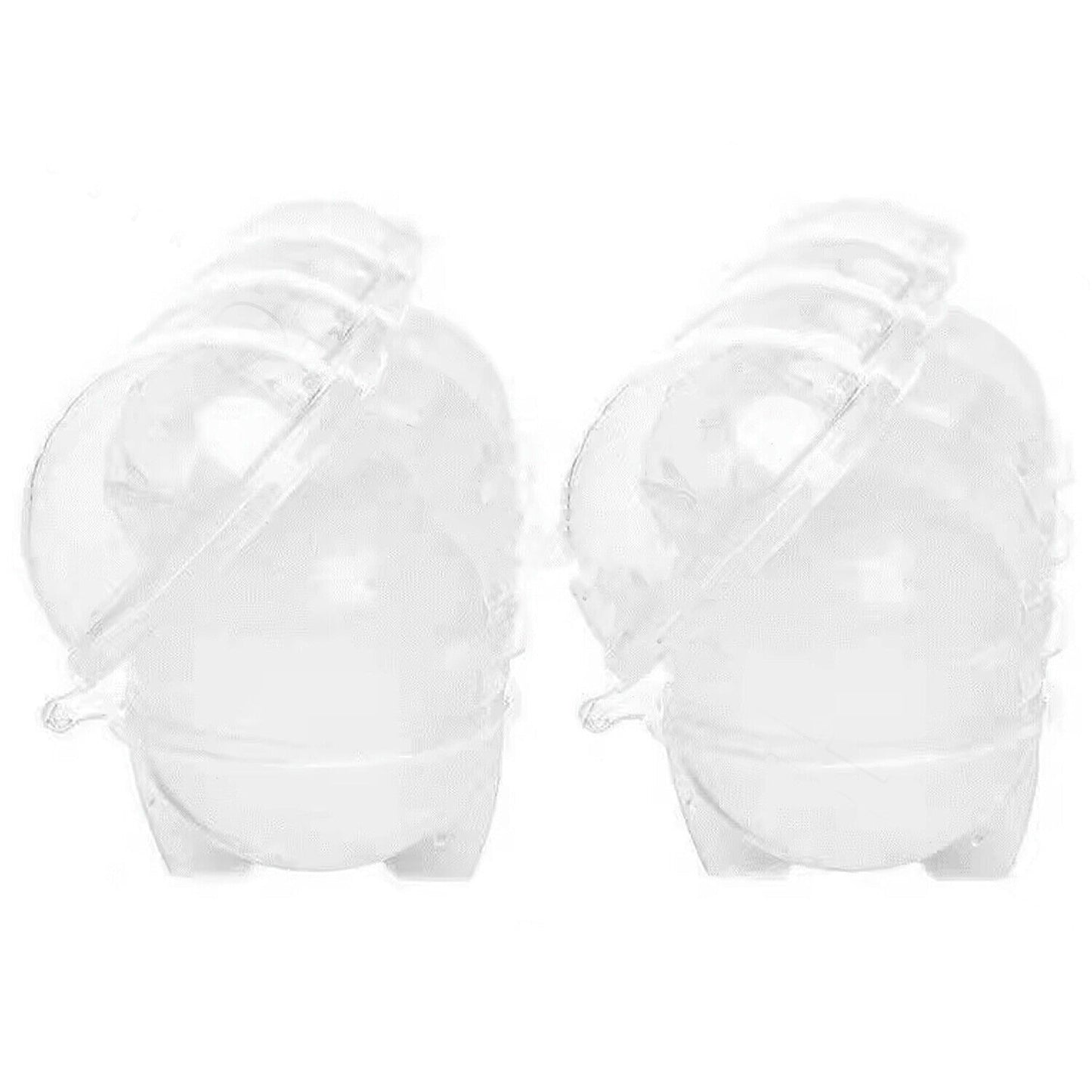 Silicone Ice Sphere Molds Large Round Ice Ball Maker - 4 Trays