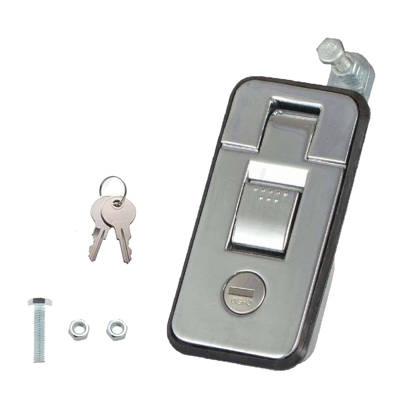 2pcs Small Camper Trailer Compression Lock Black Push Latch