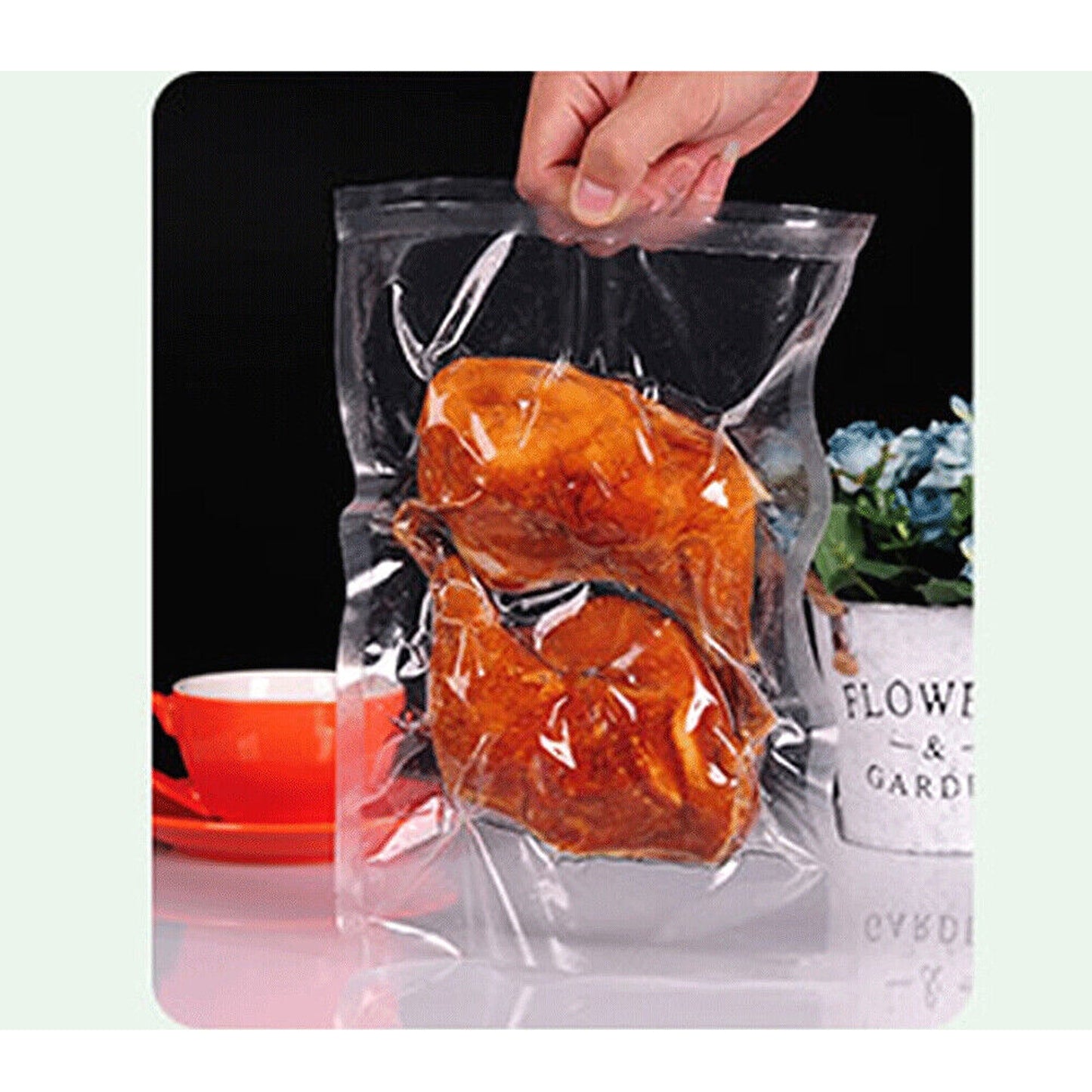 100x Pre cut Vacuum Sealer Bags Food Storage Heat Seal Saver