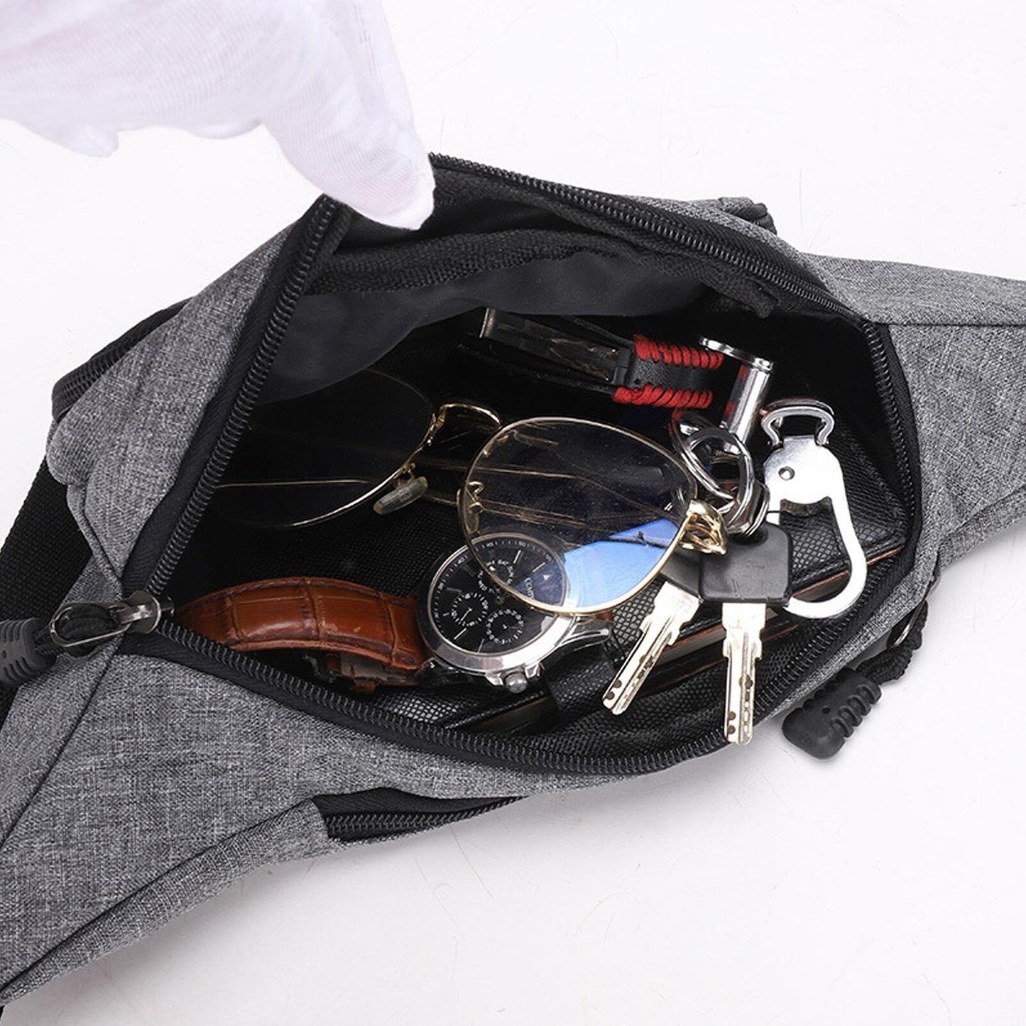 Unisex Fanny Pack Waist Bum Bag Holiday Travel Money Belt Pouch