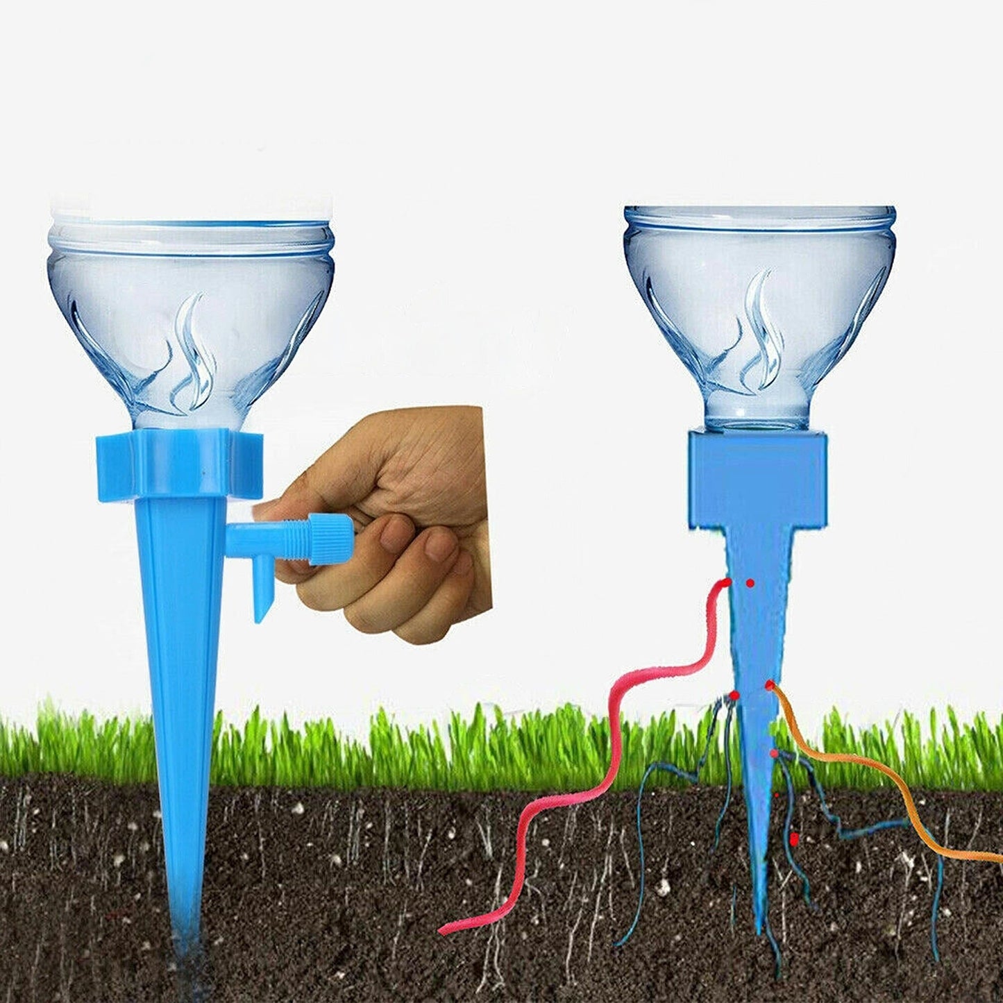 24pcs Plant Watering Drip Irrigation Kit Self Watering Spikes System