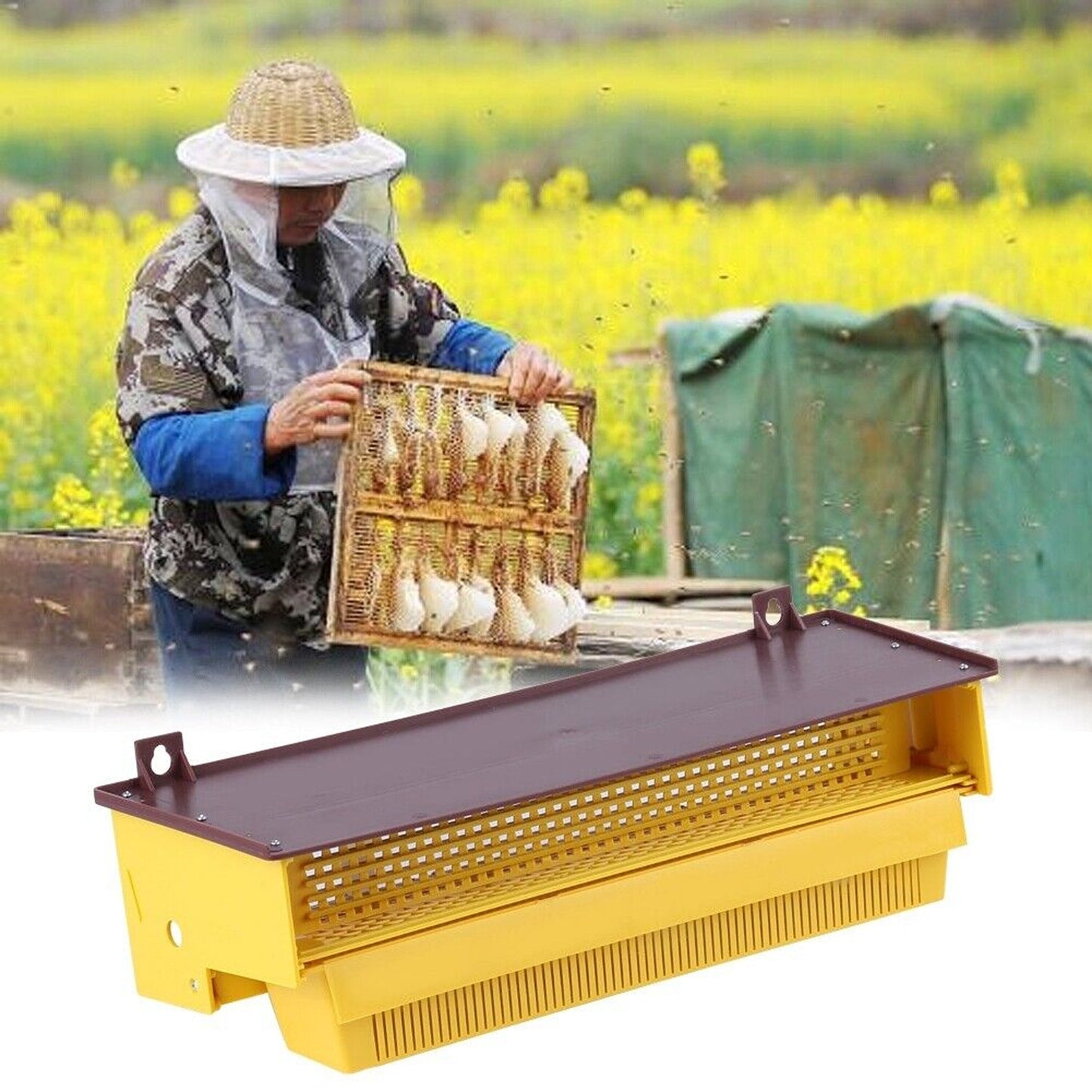 Bee Pollen Trap Collector Tool with Removable Tray for Beekeeping