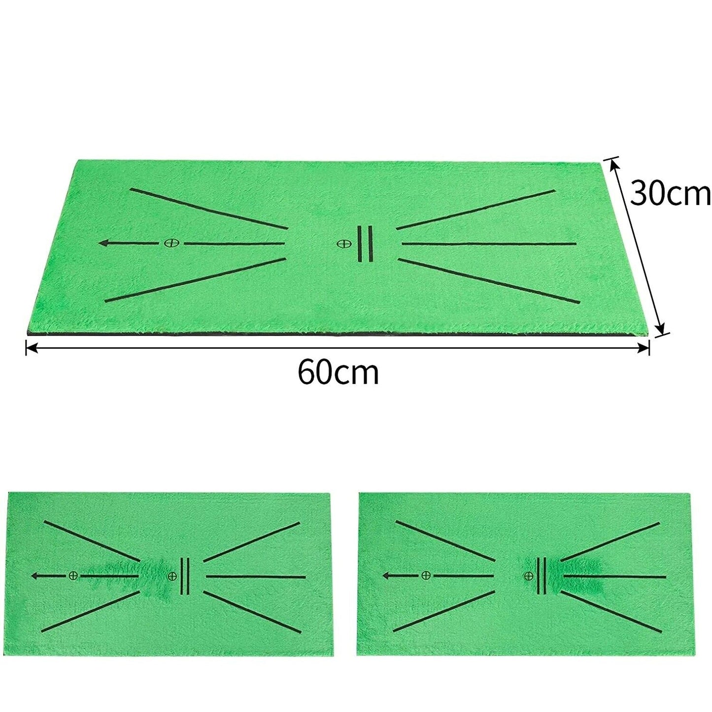 1 Set Golf Training Mat Set for Swing Detection Practice