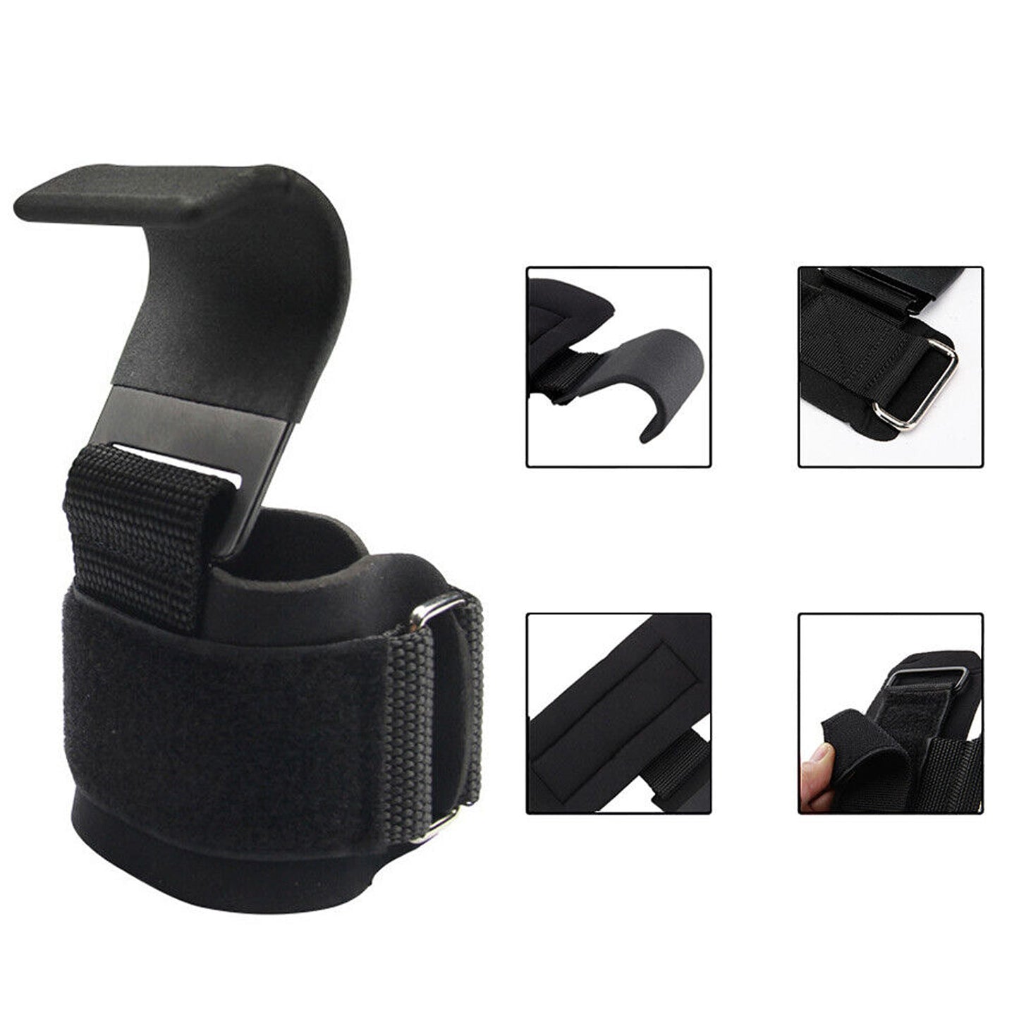 2pcs Bodybuilding Gym Straps for Muscle Training and Weight Lifting Support