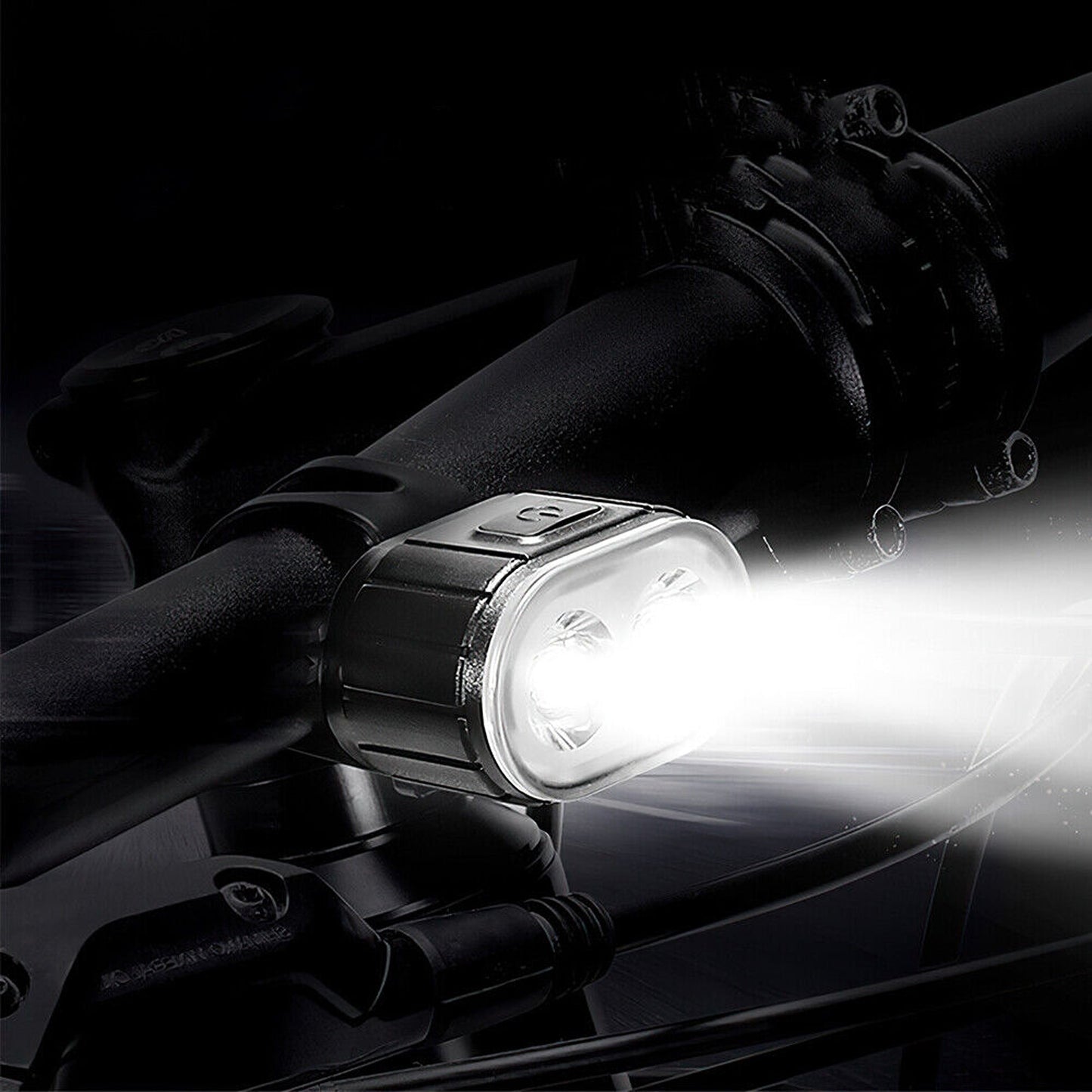 USB Rechargeable LED Bike Light Set Bright Front and Rear Mountain Bicycle Lights