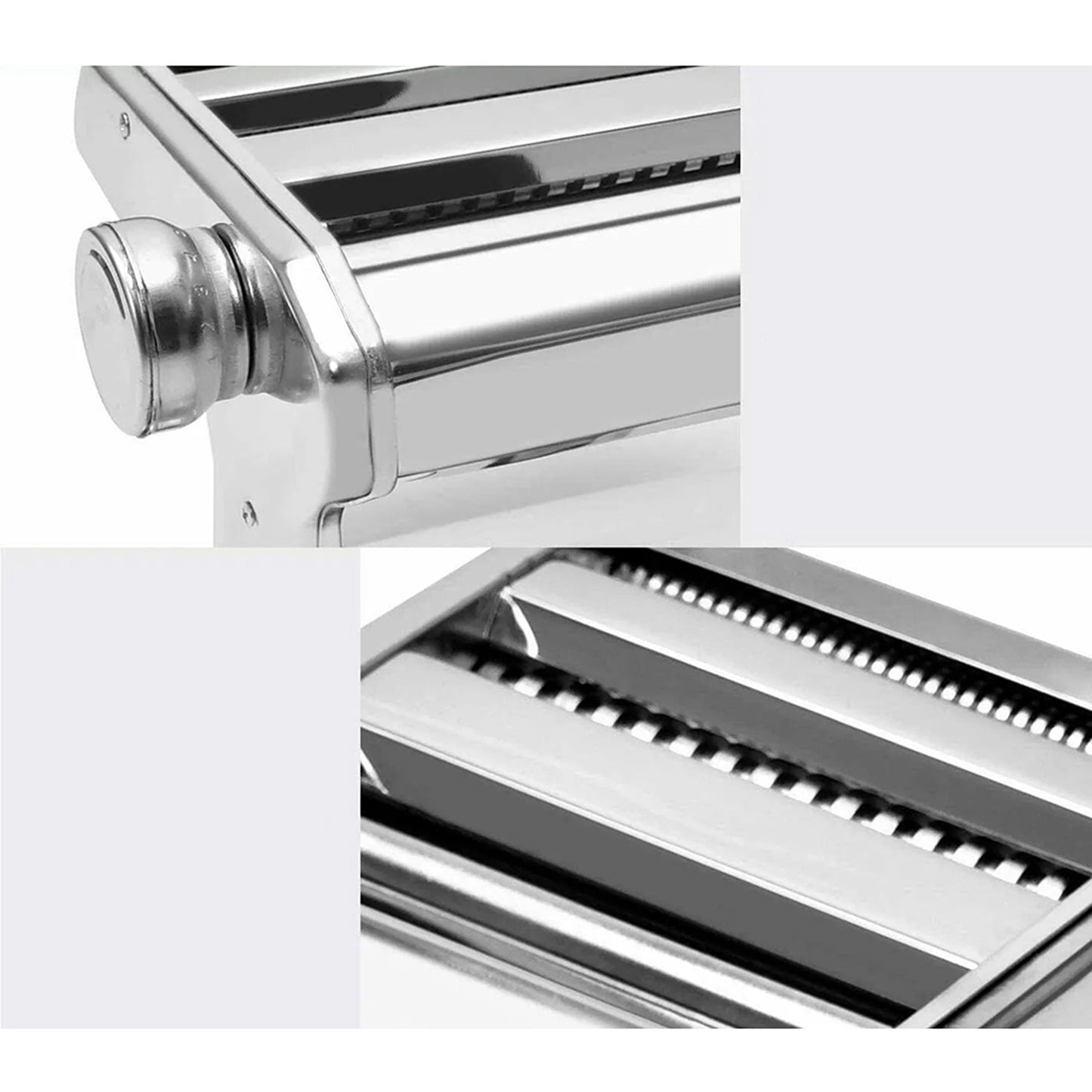 Manual Pasta Noodle Maker Machine with 6 Thickness Settings Spaghetti Roller