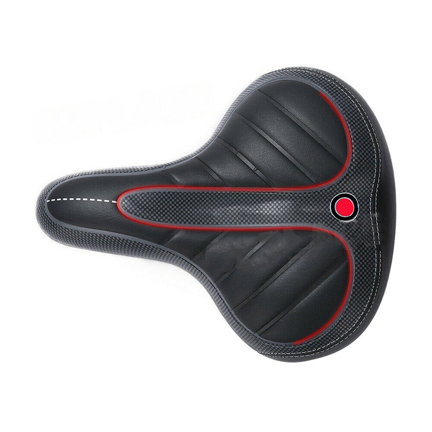 Bike Gel Cruiser Comfort Saddle Wide Soft Cushion Seat