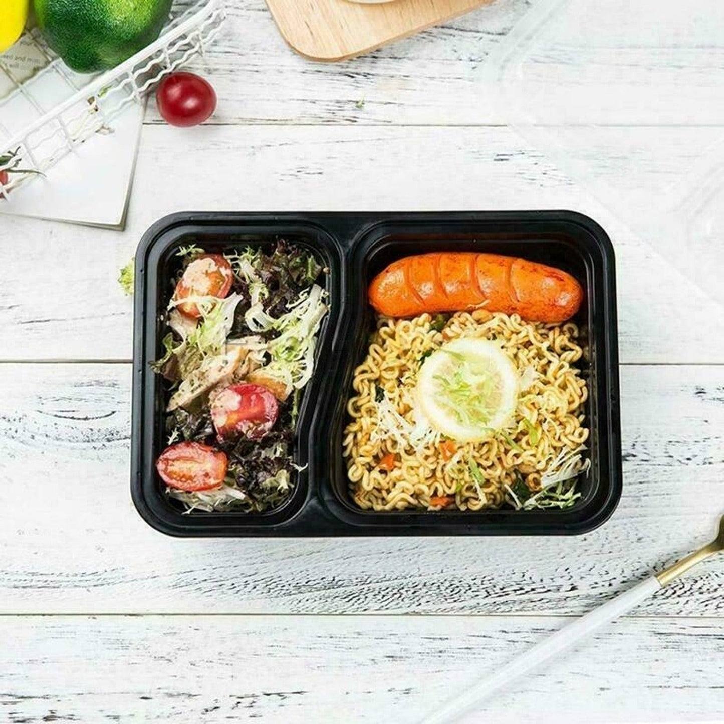 Microwavable Plastic Meal Prep Containers Take Away Food Boxes 10 to 30pcs