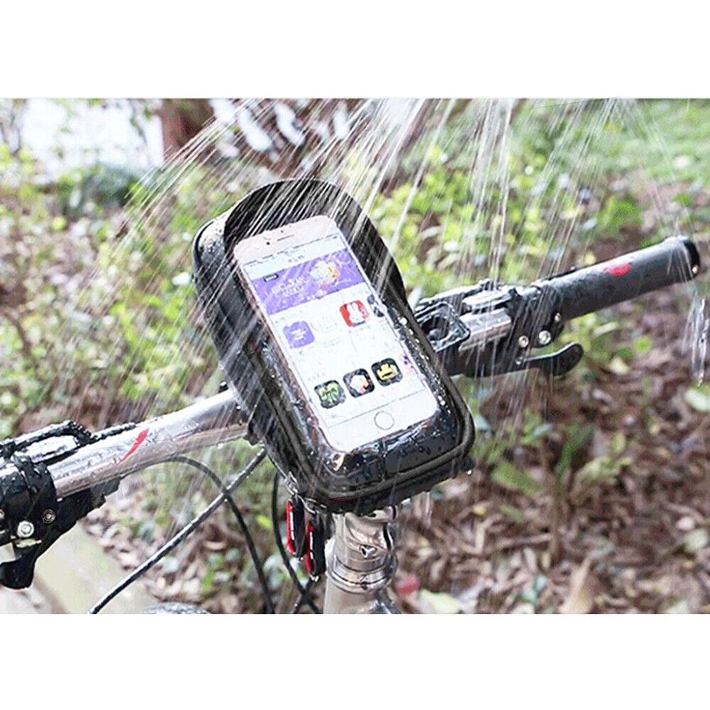 Bicycle Bike Mobile Phone Front Frame Pannier Pouch Tube Bag Accessories