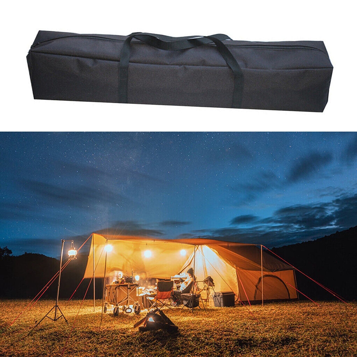 Heavy Duty Canvas Tent Carry Bag Foldable Outdoor Camping Storage