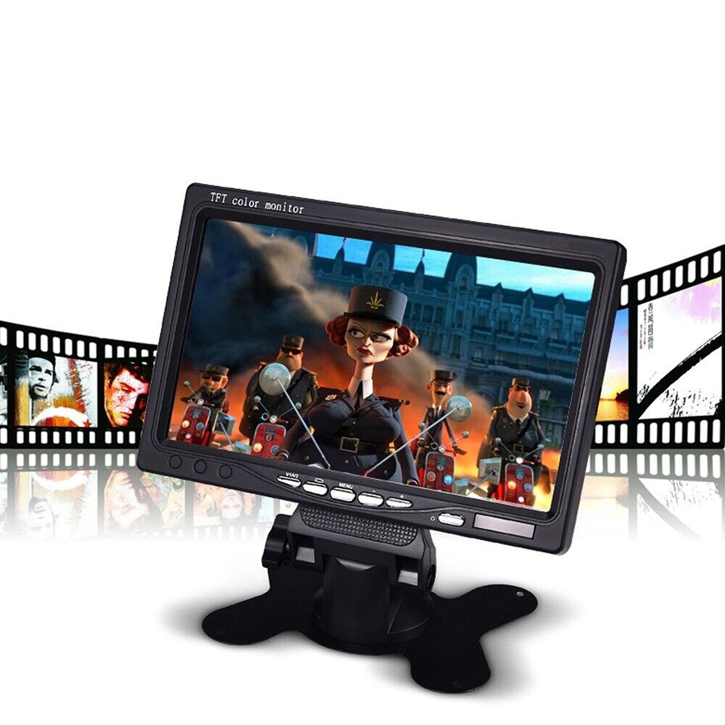 7in TFT LCD Color Rear View Car Monitor with Remote