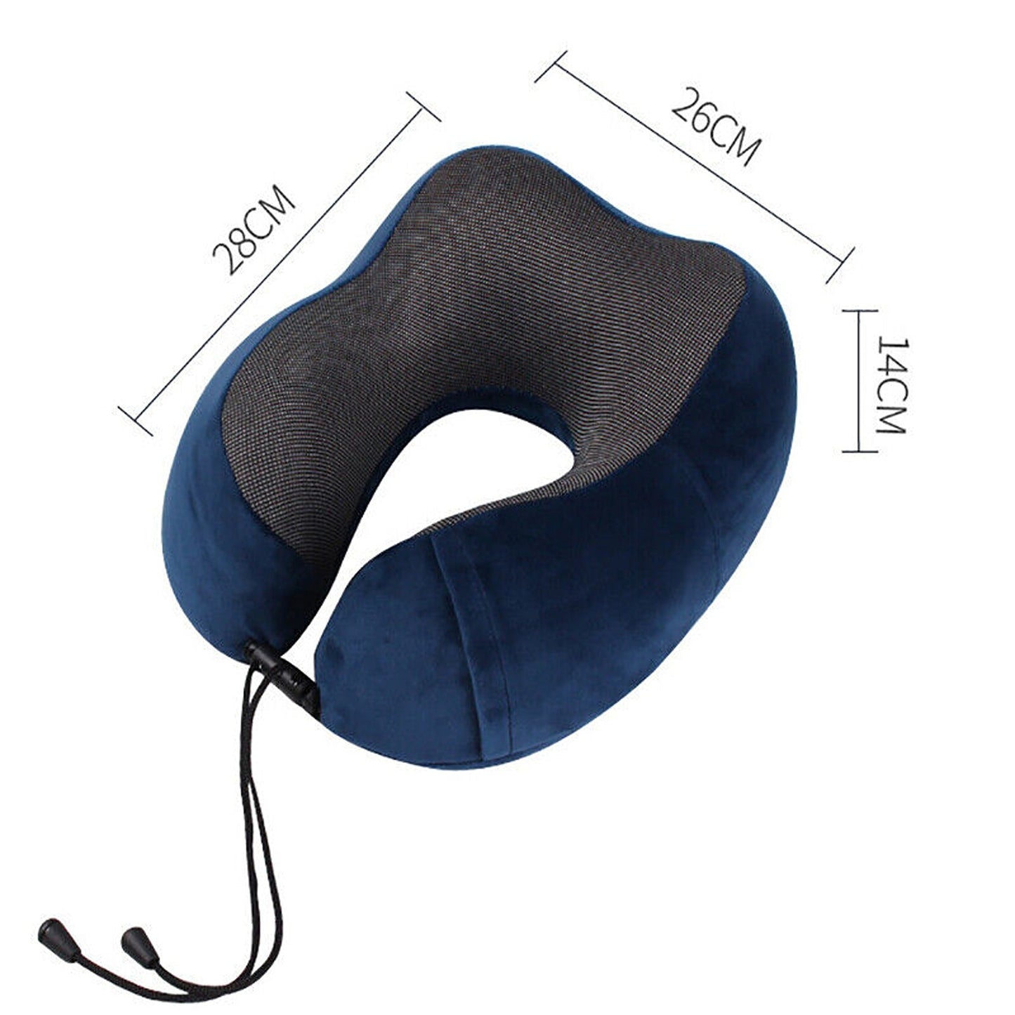 Memory Foam U-Shaped Neck Pillow for Comfortable Travel Sleep