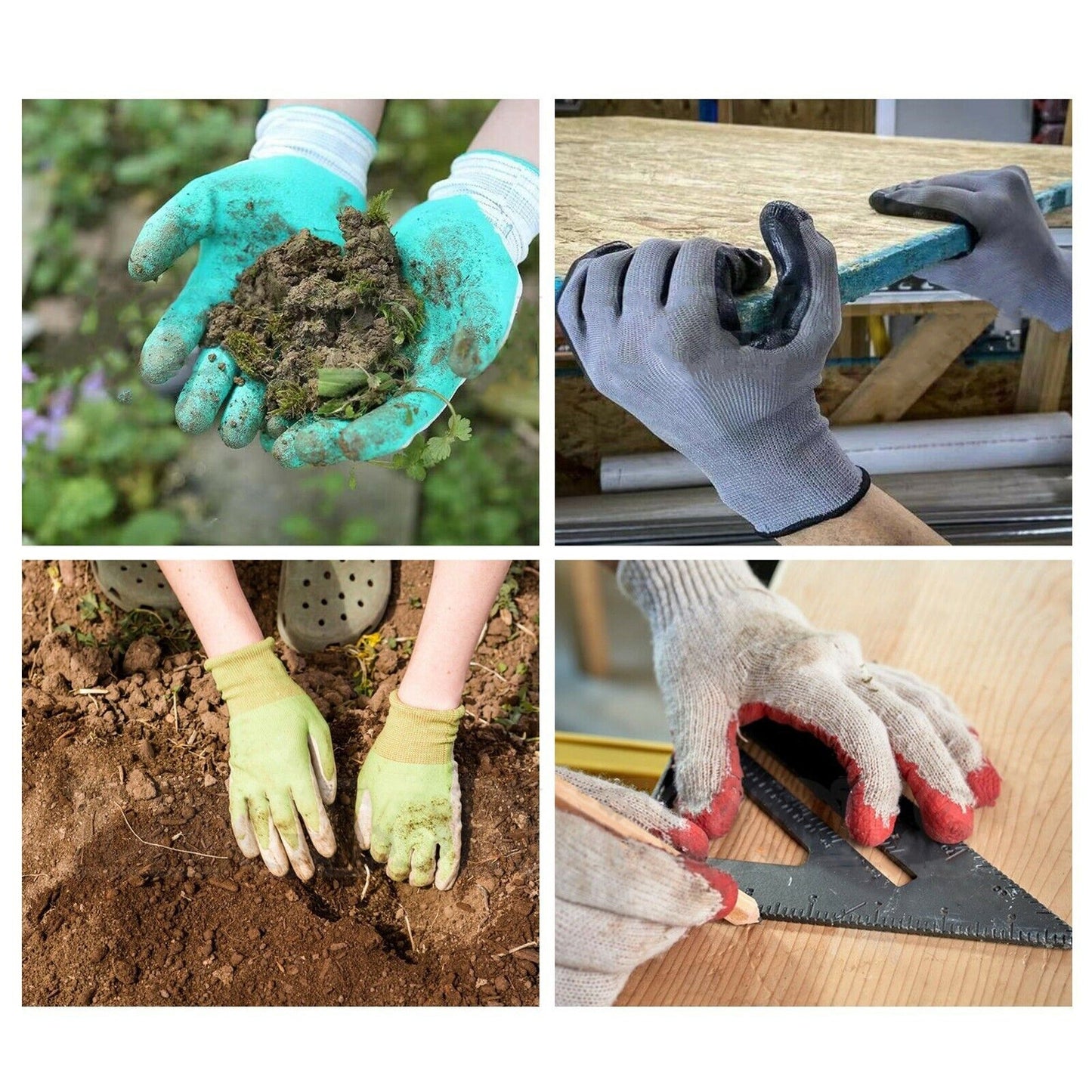 Cut Resistant Nitrile Coated Safety Work Gloves Puncture Antislip 8in