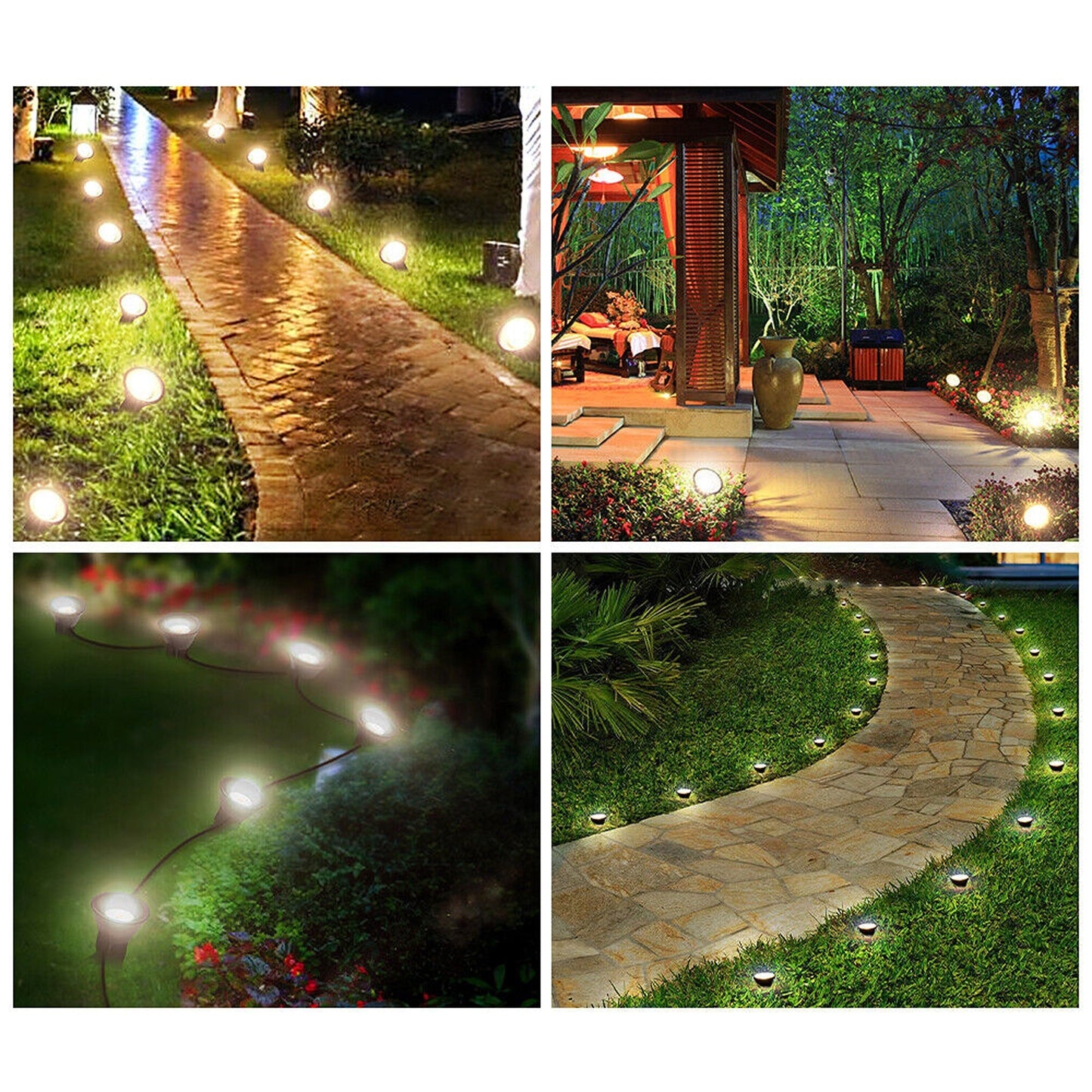 10 in 1 Solar Spot Light Outdoor Waterproof LED Garden Lawn Lights