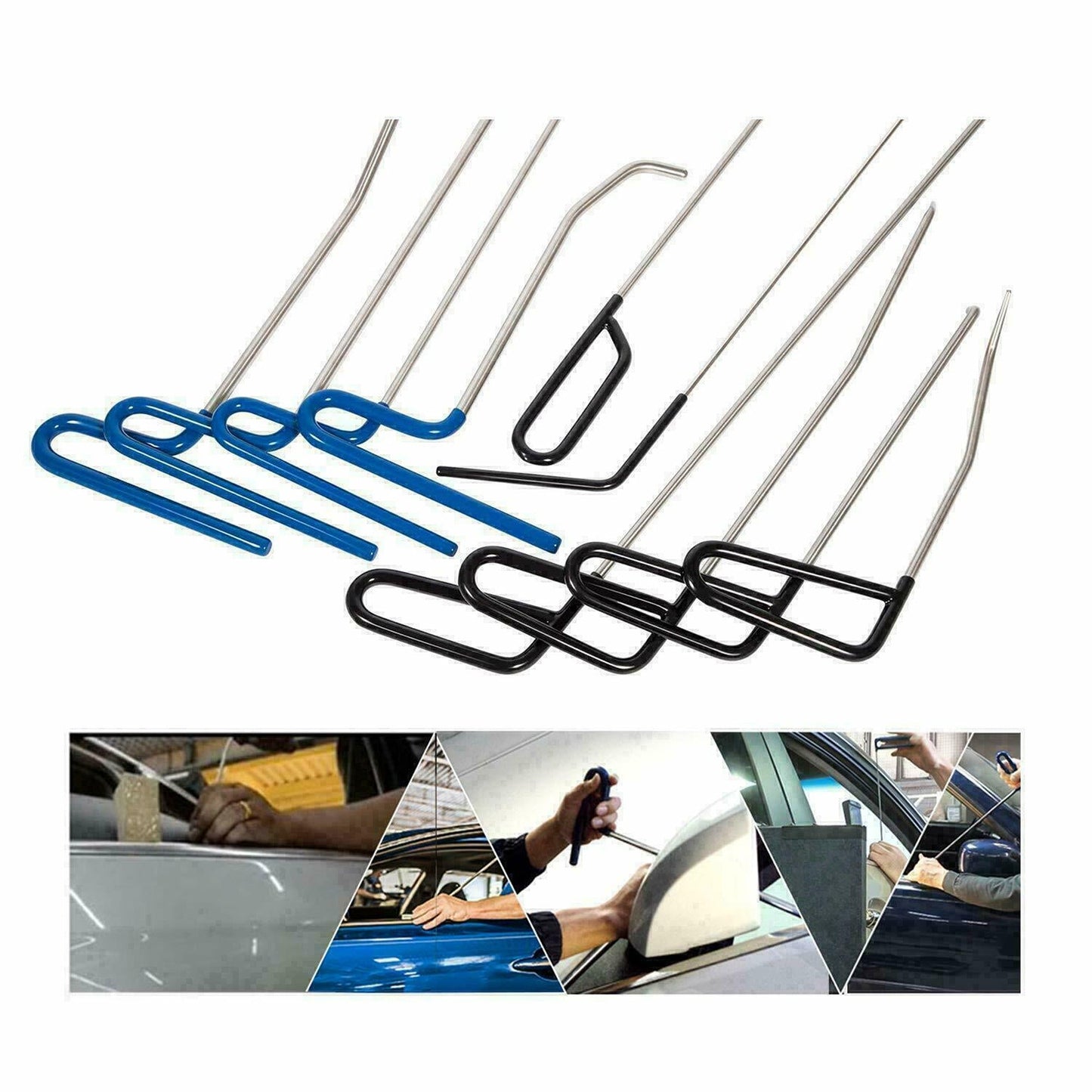 23-Piece PDR Tools Push Rods Set for Paintless Dent Repair
