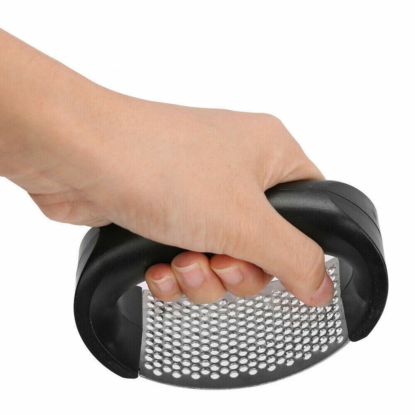 Manual Garlic Press Rocker Stainless Steel Mincer Kitchen Crusher