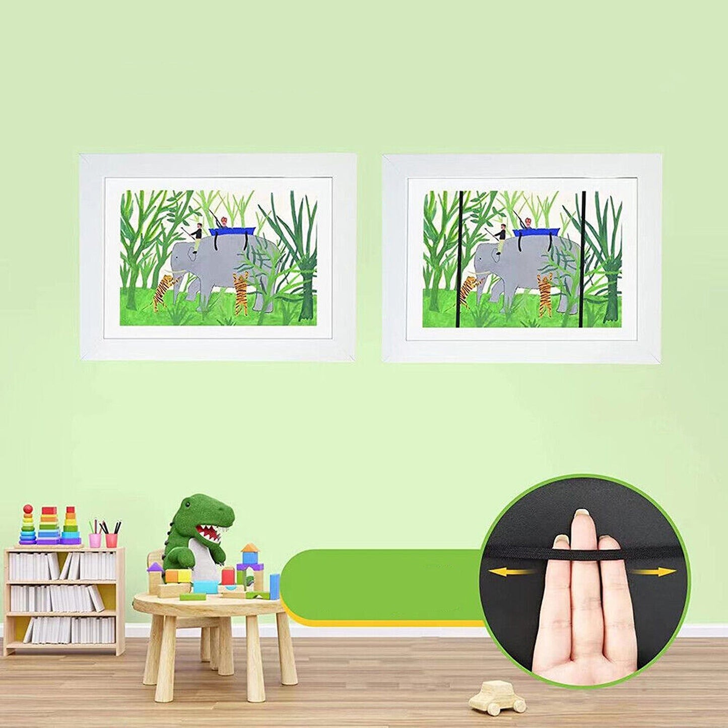 Wooden Picture Frame for Displaying Up to 150 Artworks