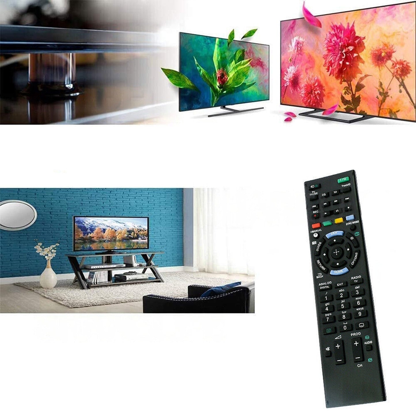 Sony TV Remote Control Replacement RM-GD023 RM-GD022 for KDL46HX850 KDL55HX750