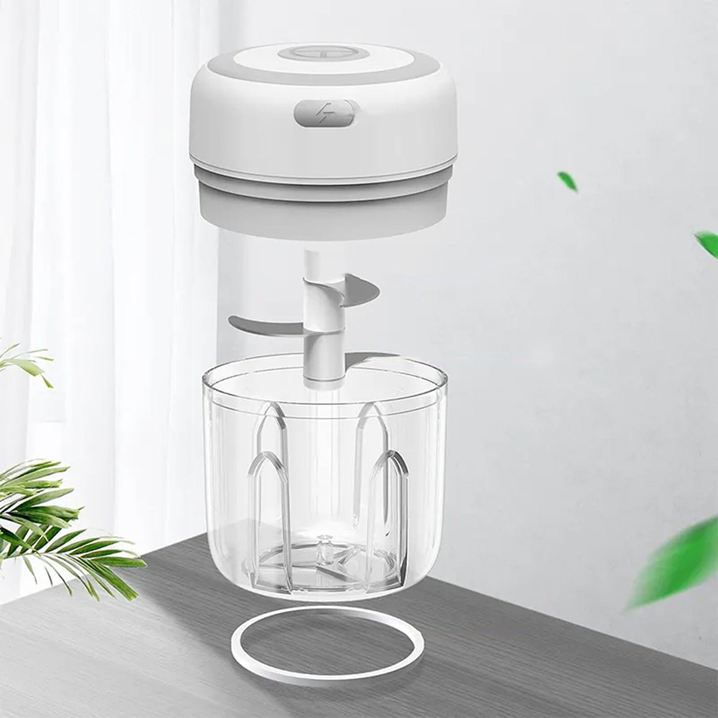 Compact Electric Vegetable and Garlic Chopper 250ml Grinder Blender