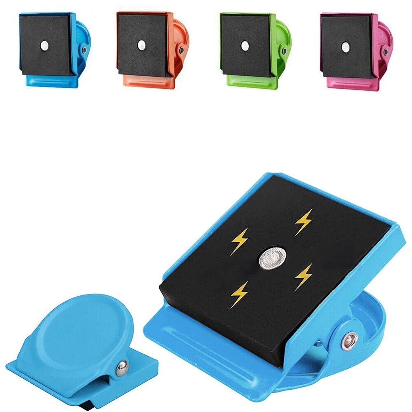 Magnetic Note Photo Hanger Hooks Strong Magnet Metal Clamp
