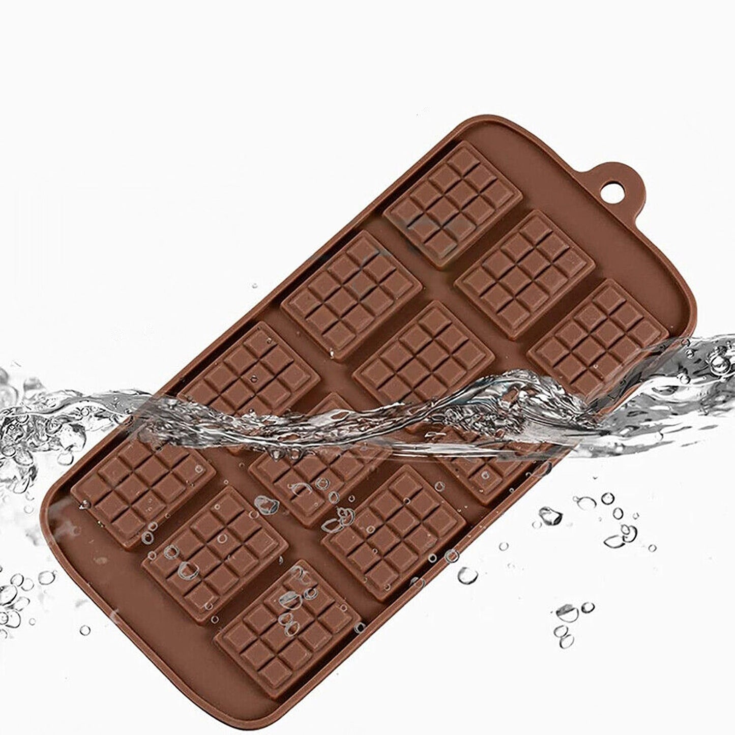 2pcs Silicone Chocolate Bar Mould Mini Candy Jelly Cake Mold