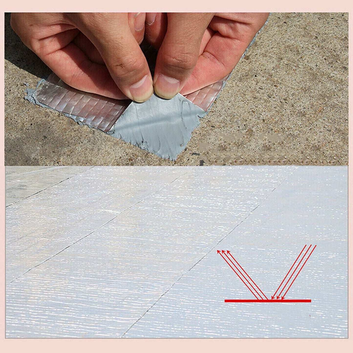 Strong Adhesive Aluminium Foil Tape Waterproof Sealing for Duct Repairs