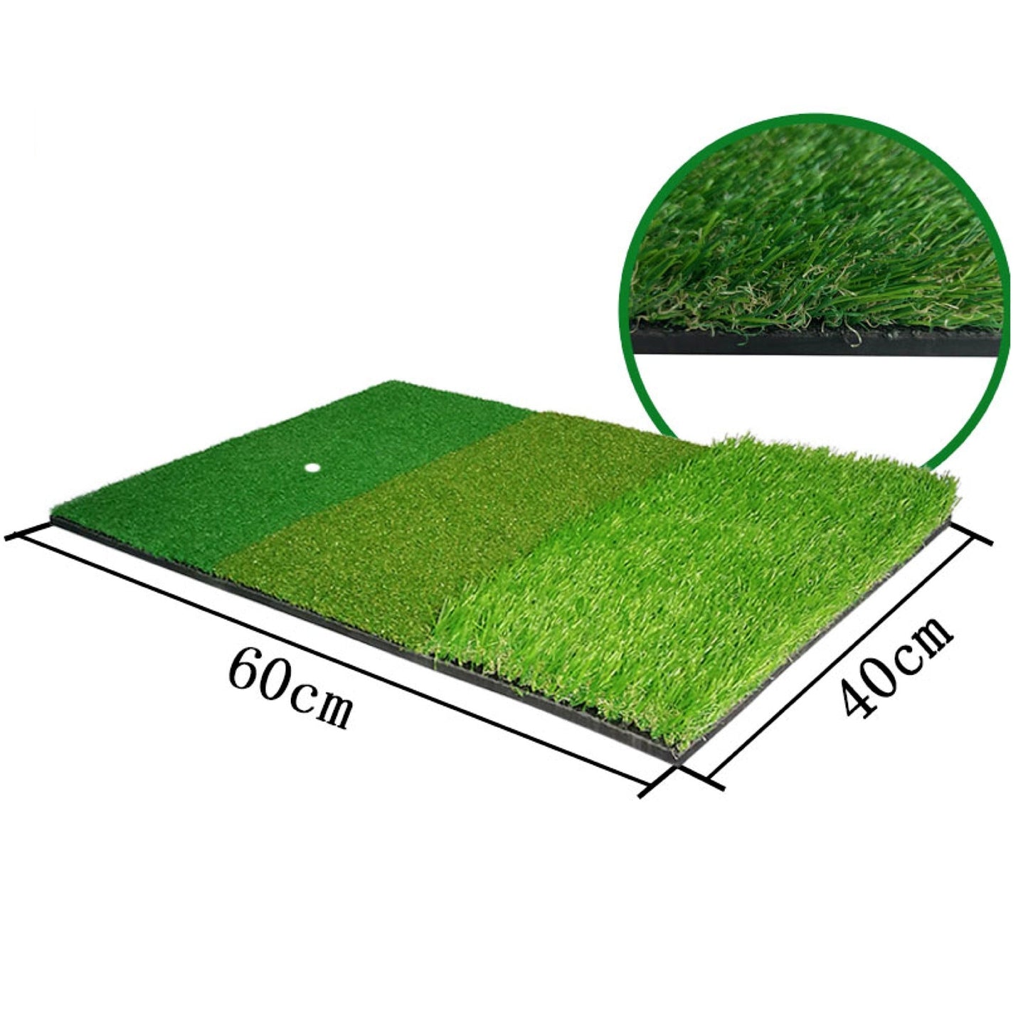 3-in-1 Golf Practice Mat for Indoor Outdoor Training and Hitting
