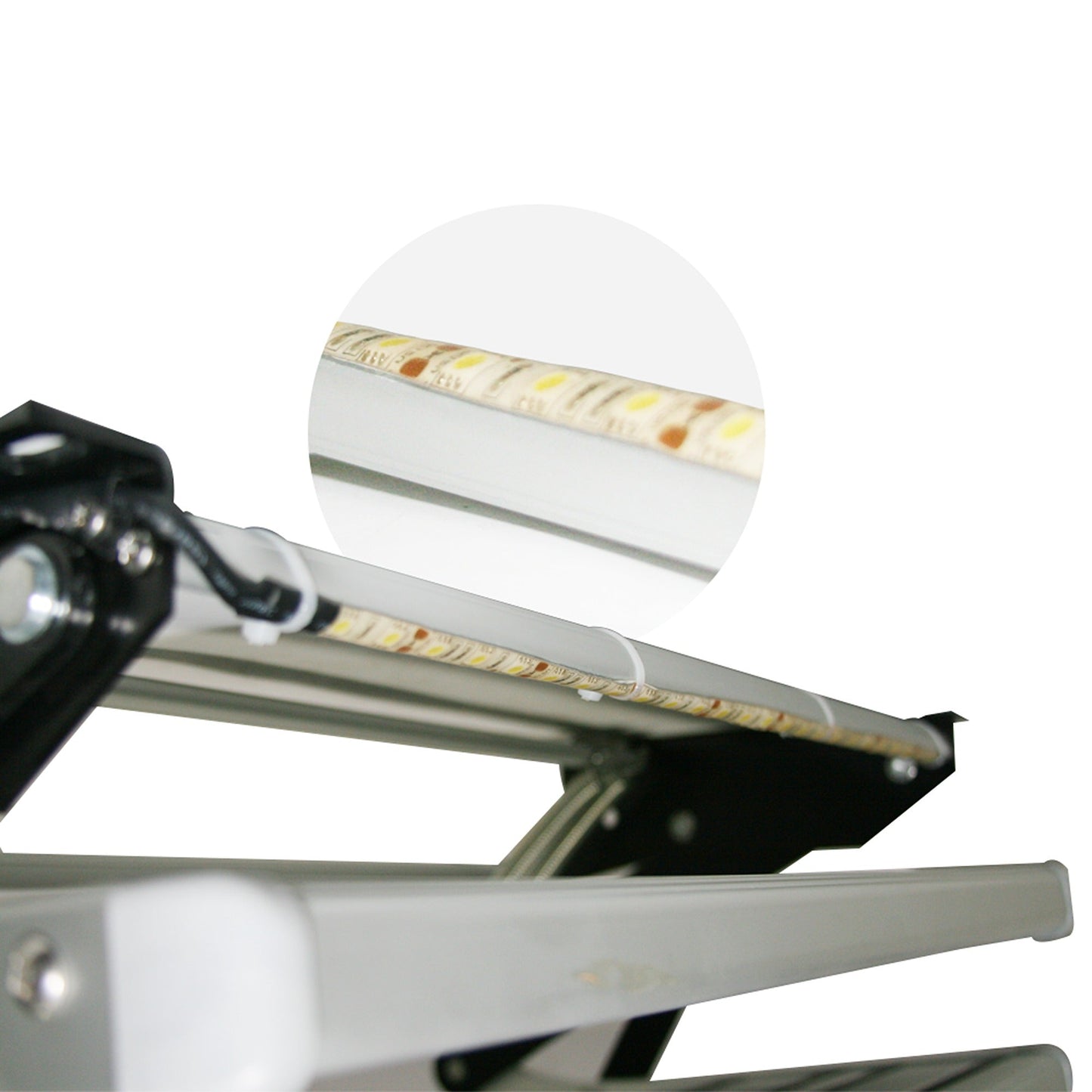 LED Step Double Folding Camper Trailer Aluminium Caravan Motorhome Steps