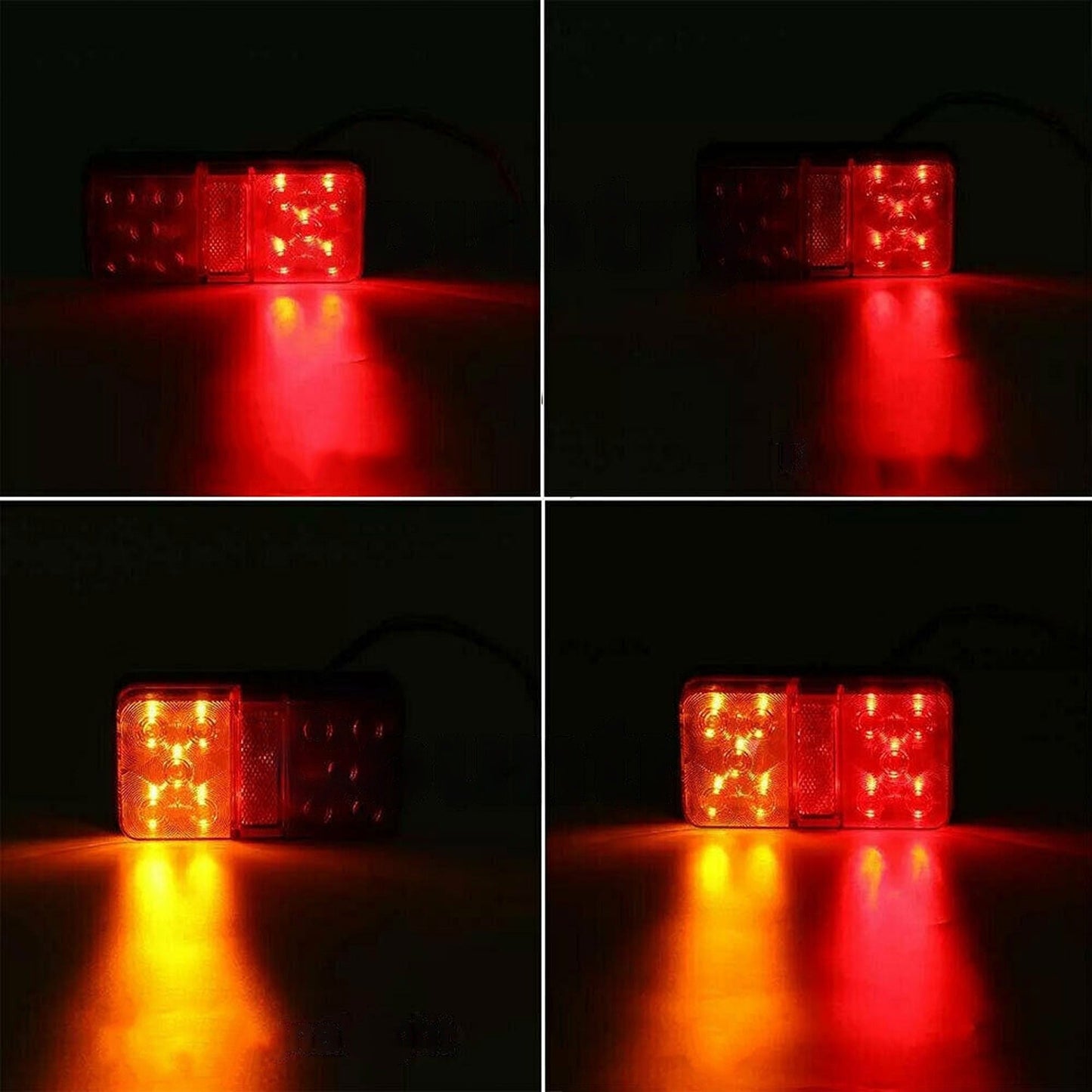 LED Trailer Tail Lights Stop Indicator Lamp 12V for 4WD Camper UTE 2x