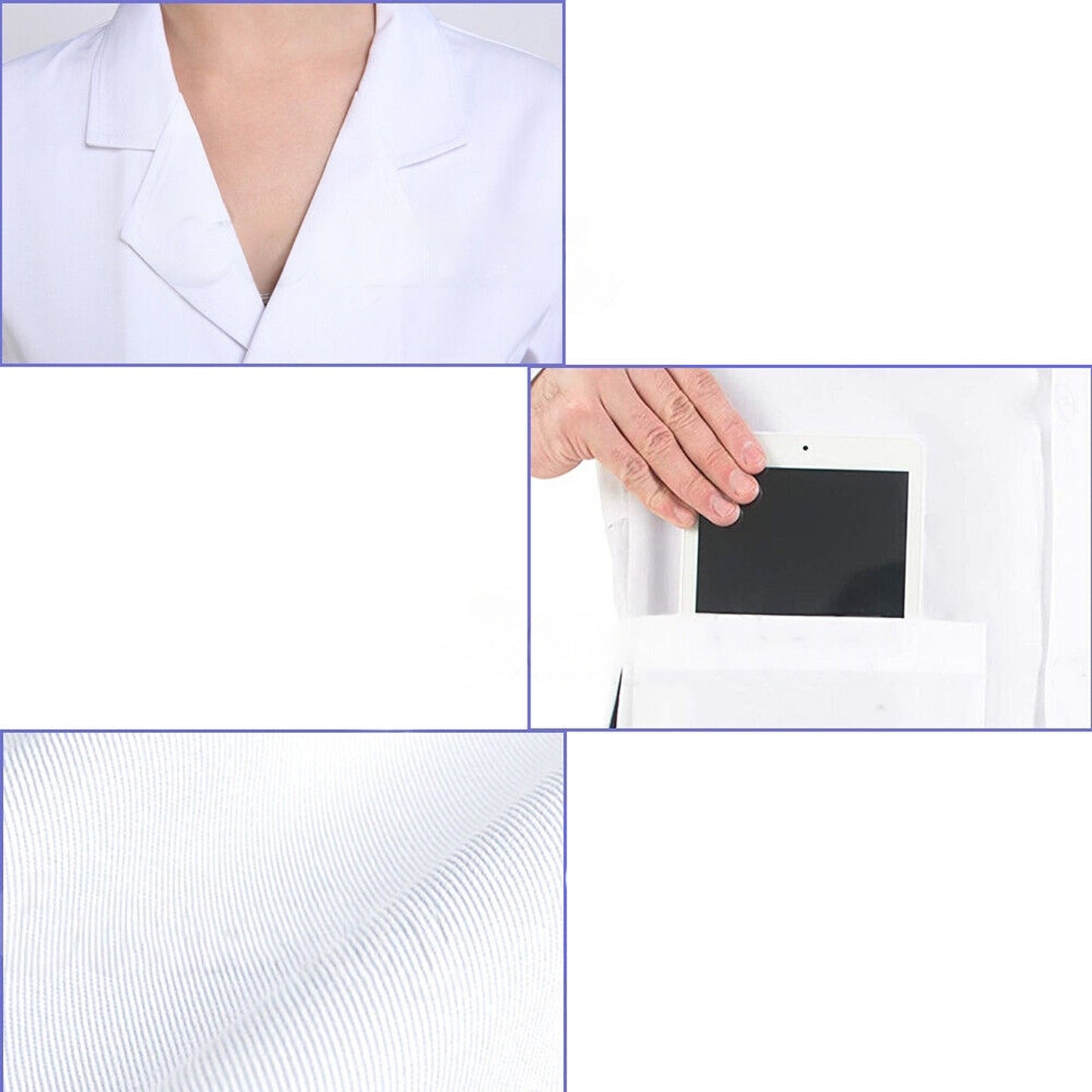 White Laboratory Coat Hygiene Lab Food Industry Warehouse